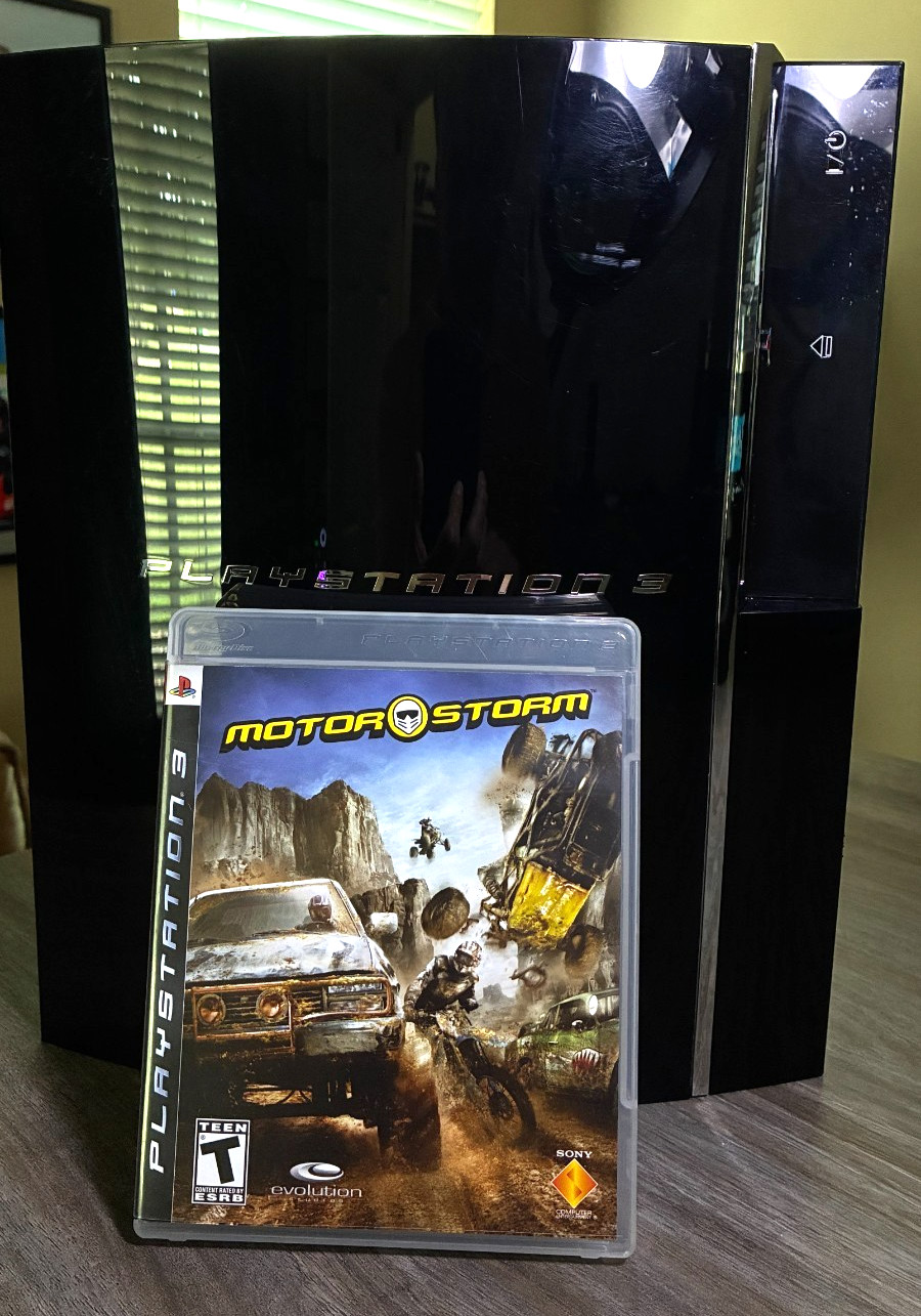 Sony PlayStation 3 MotorStorm 80GB Piano Black Console CIB Limited Edition