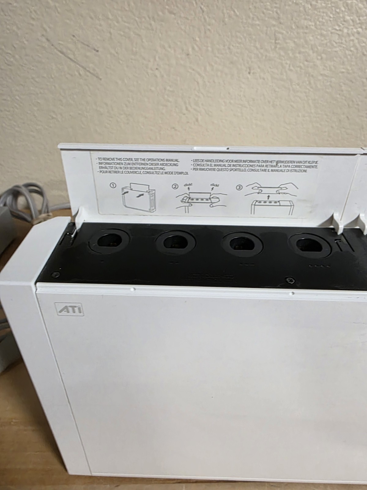 Nintendo Wii RVL001 Console With Cords Tested White System No Controller