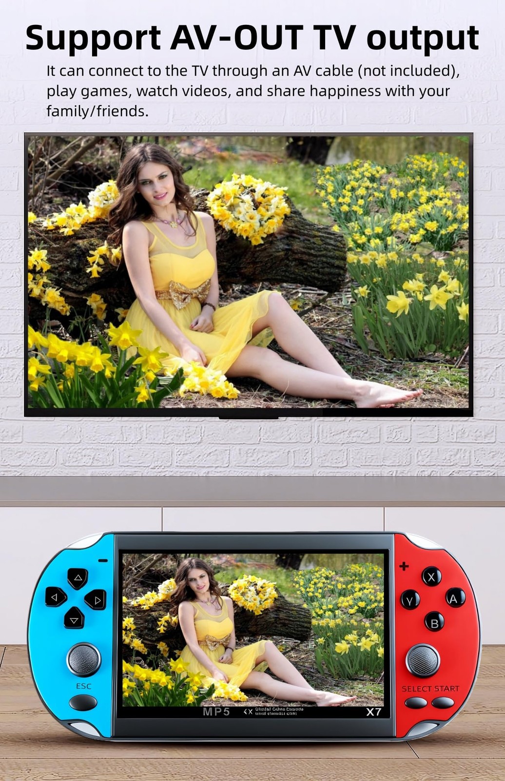 4.5 Inch Game Console Multiple Simulators Built-in Free 3000 Games Support Vi…