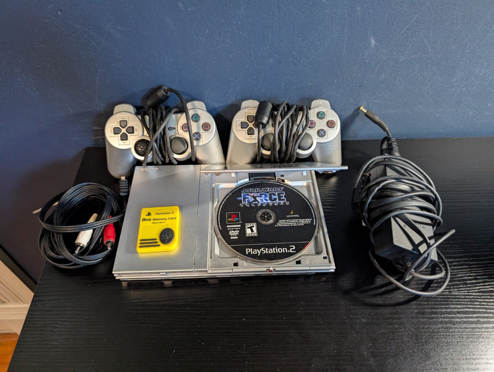 Working Tested Sony SCPH-77001 Playstation 2 slim Game Console – Silver