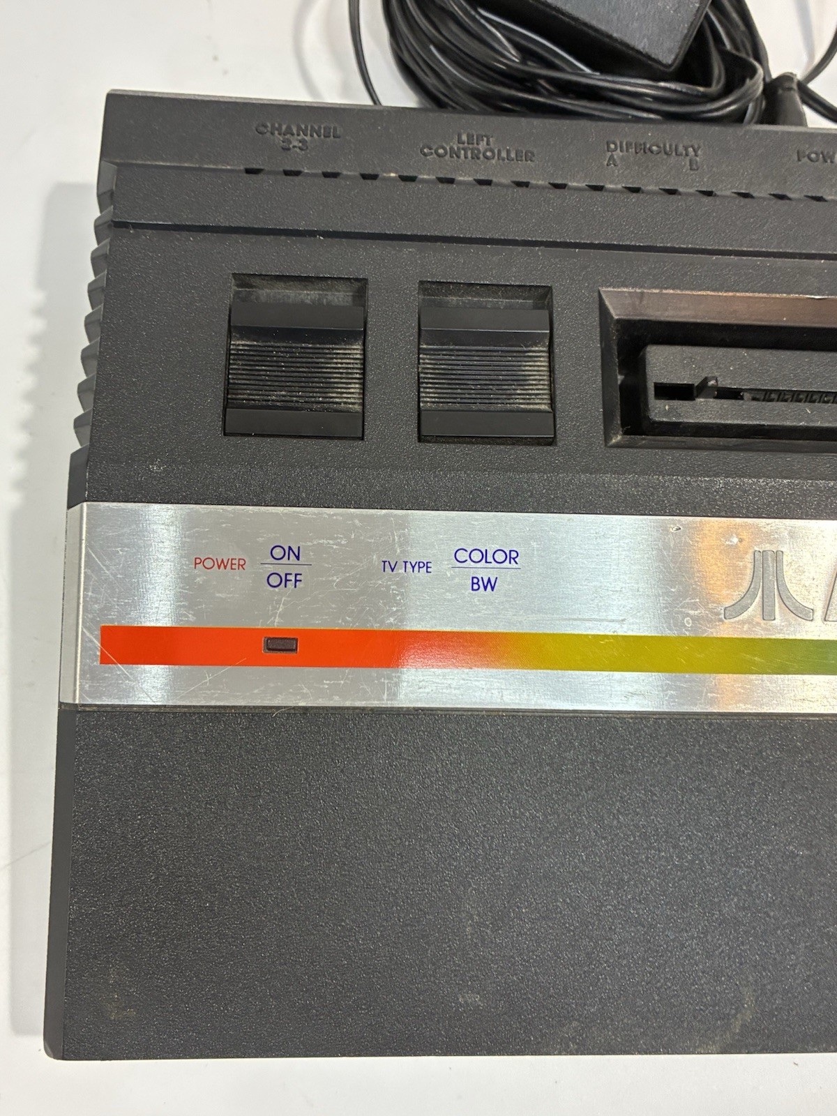 Authentic ATARI 2600 Junior Rainbow Console W Power Cord Great Cond Untested