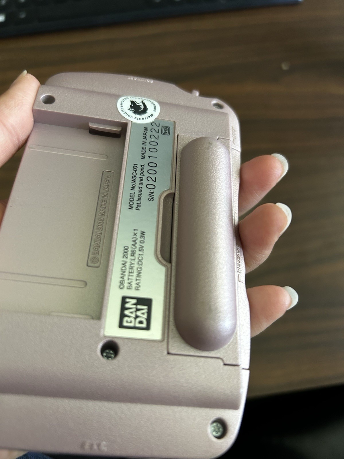 pearl pink Bandai Wonderswan Color WSC w/ Backlit IPS Screen- FAST SHIPPING