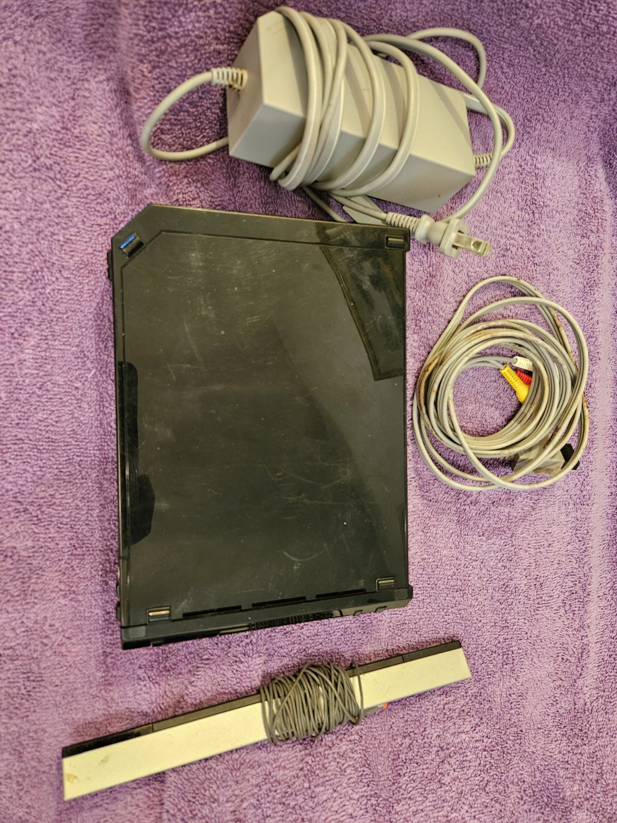 Wii Console With Two Games. No Controllers.