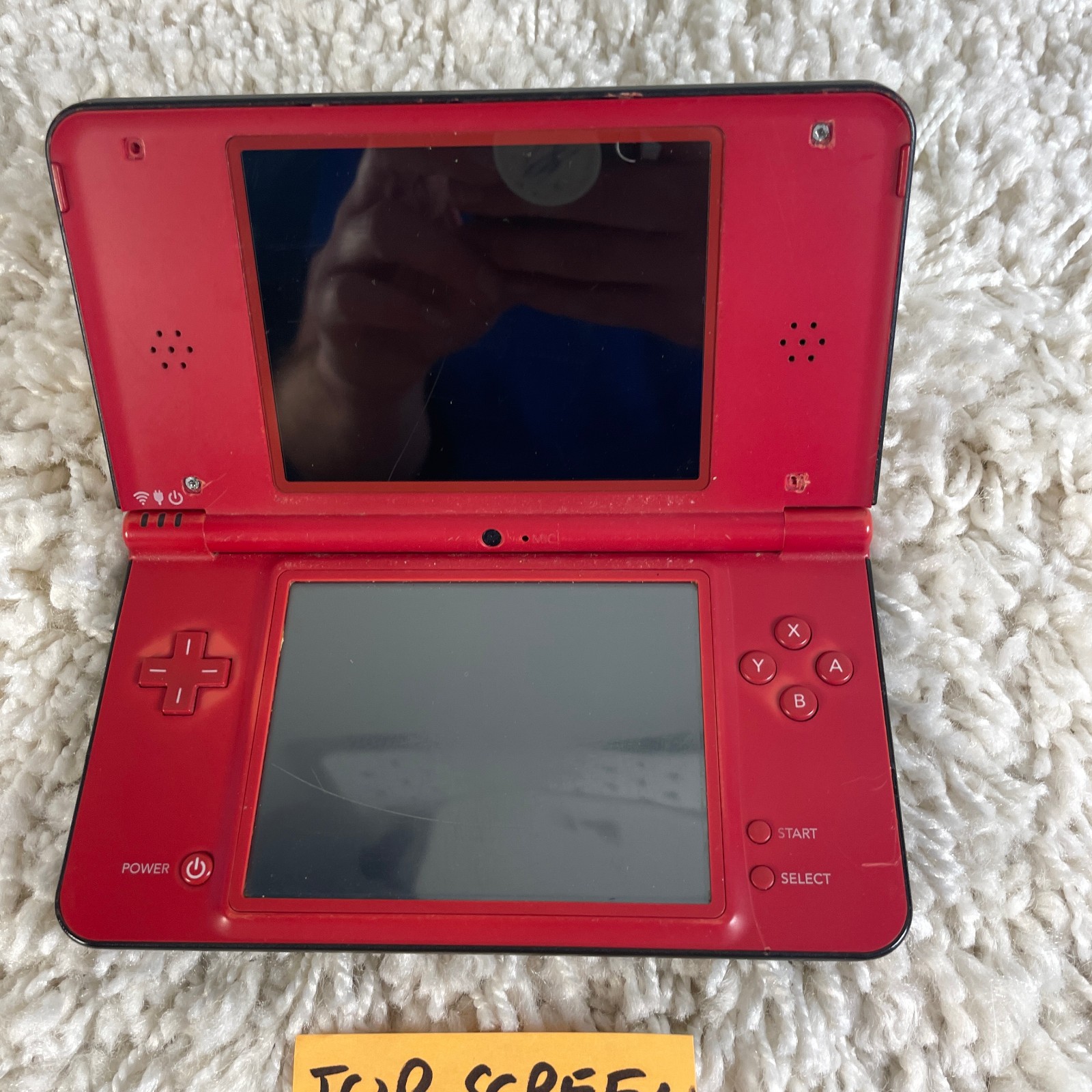 Nintendo DSi XL Red Super Mario Bros. 25th Anniversary Edition UTL-001 PARTS