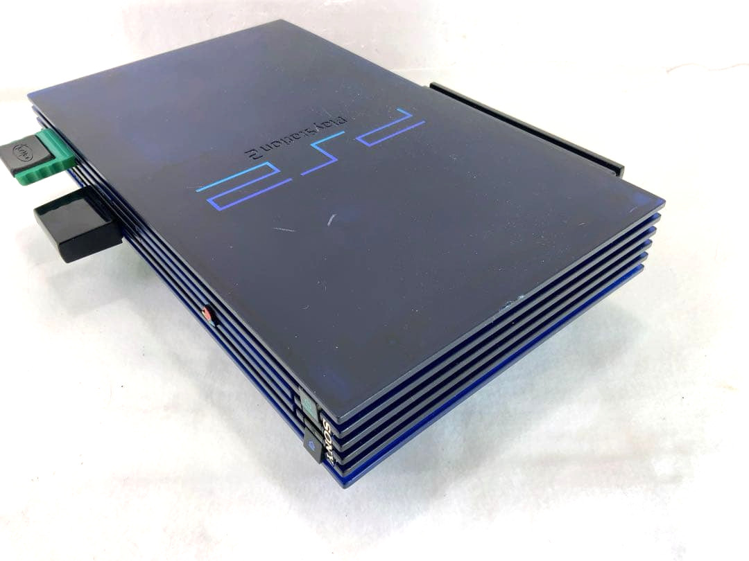 Sony Playstation2 SCPH-50000 Midnight Blue Console w/ Controller, Remote Control