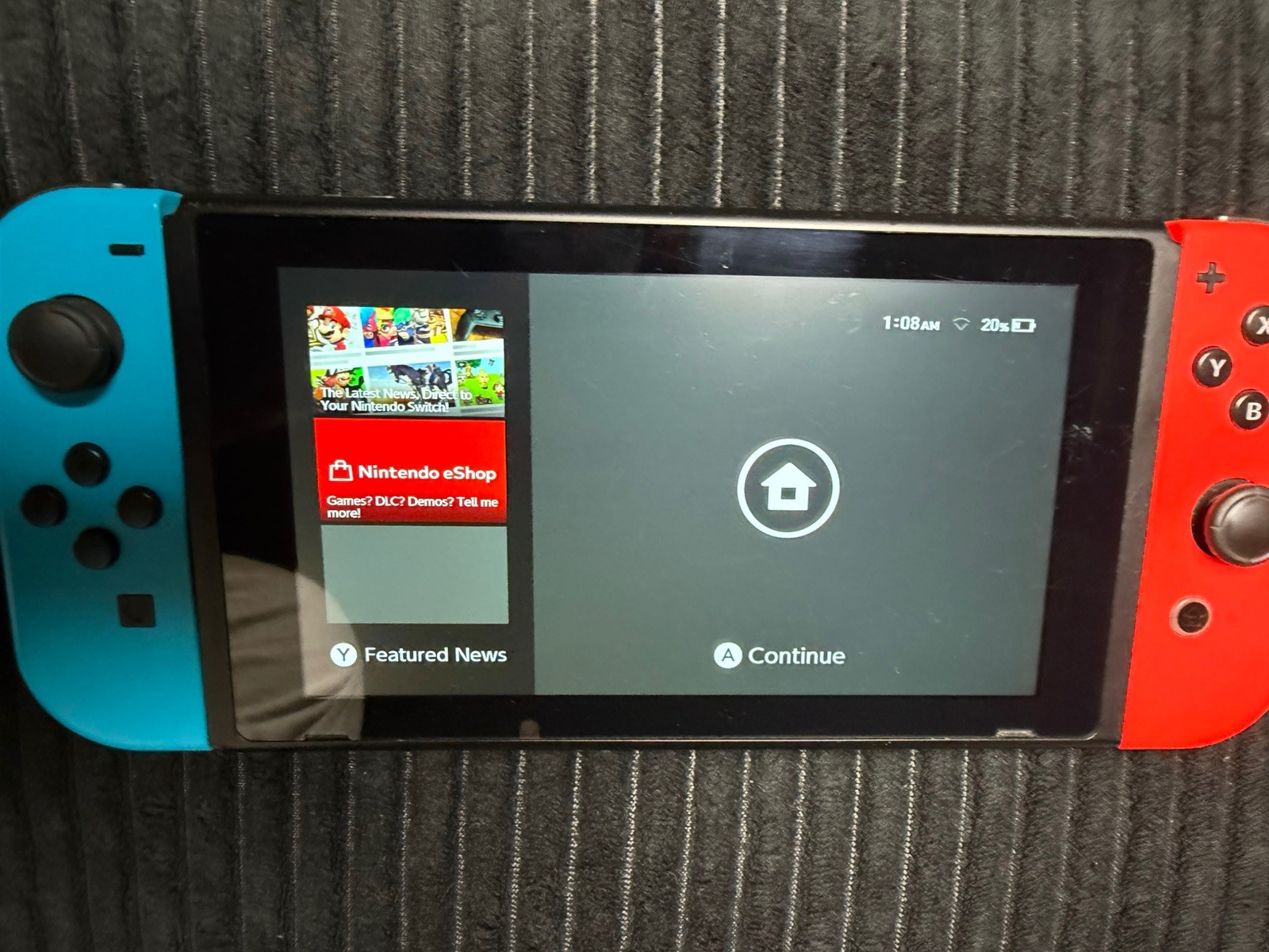 Nintendo Switch V2 HAC-001(-01) Neon Blue Red Joy-Cons Console Tested