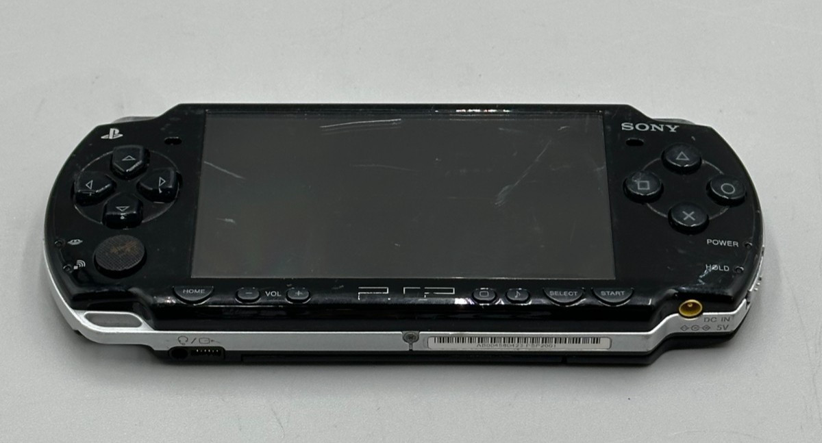 Sony PSP-2001 PlayStation Portable Handheld Console ONLY Black Fair Condition