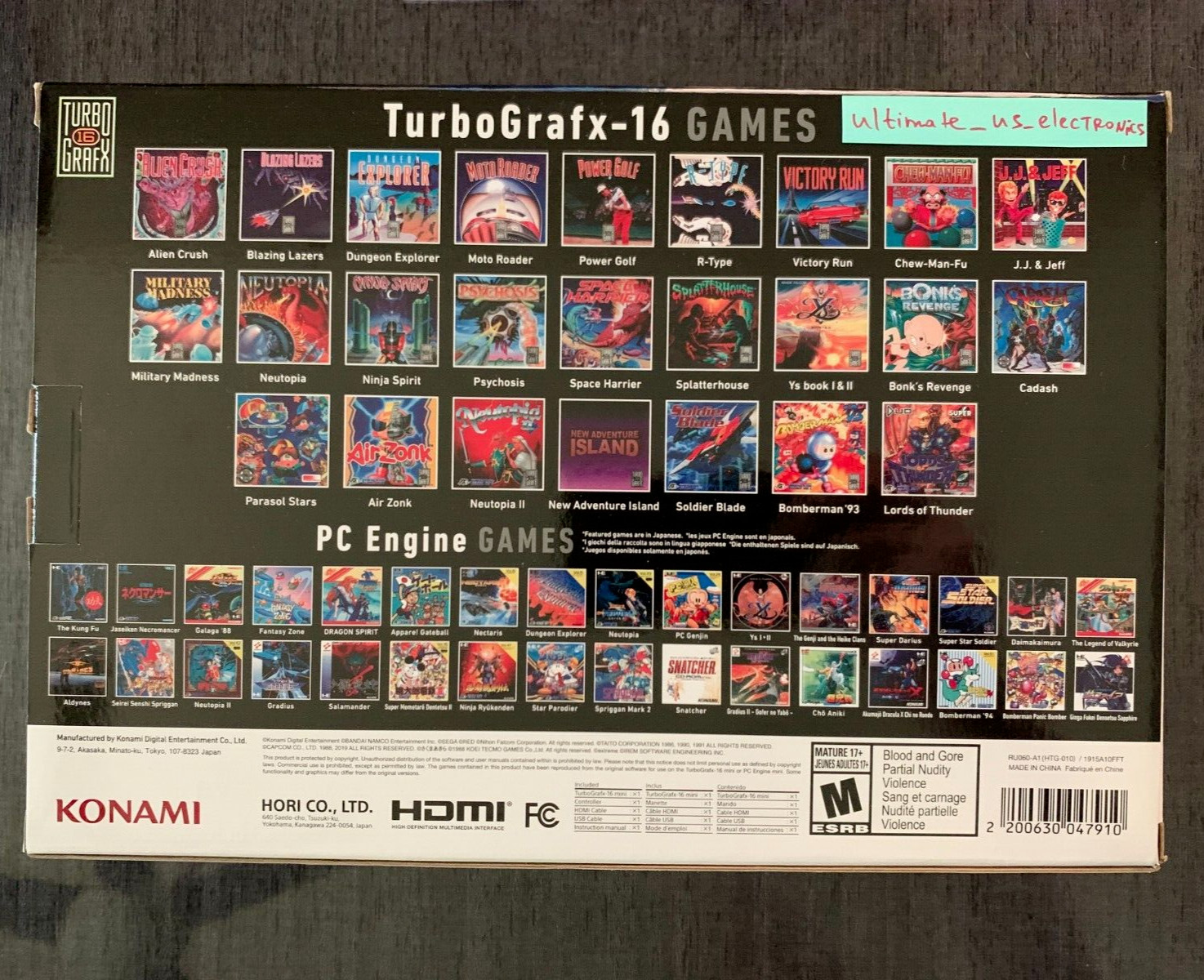 Turbografx 16 Mini Game Console 2020 PC Engine TG16 HDMI Free Shipping in stock