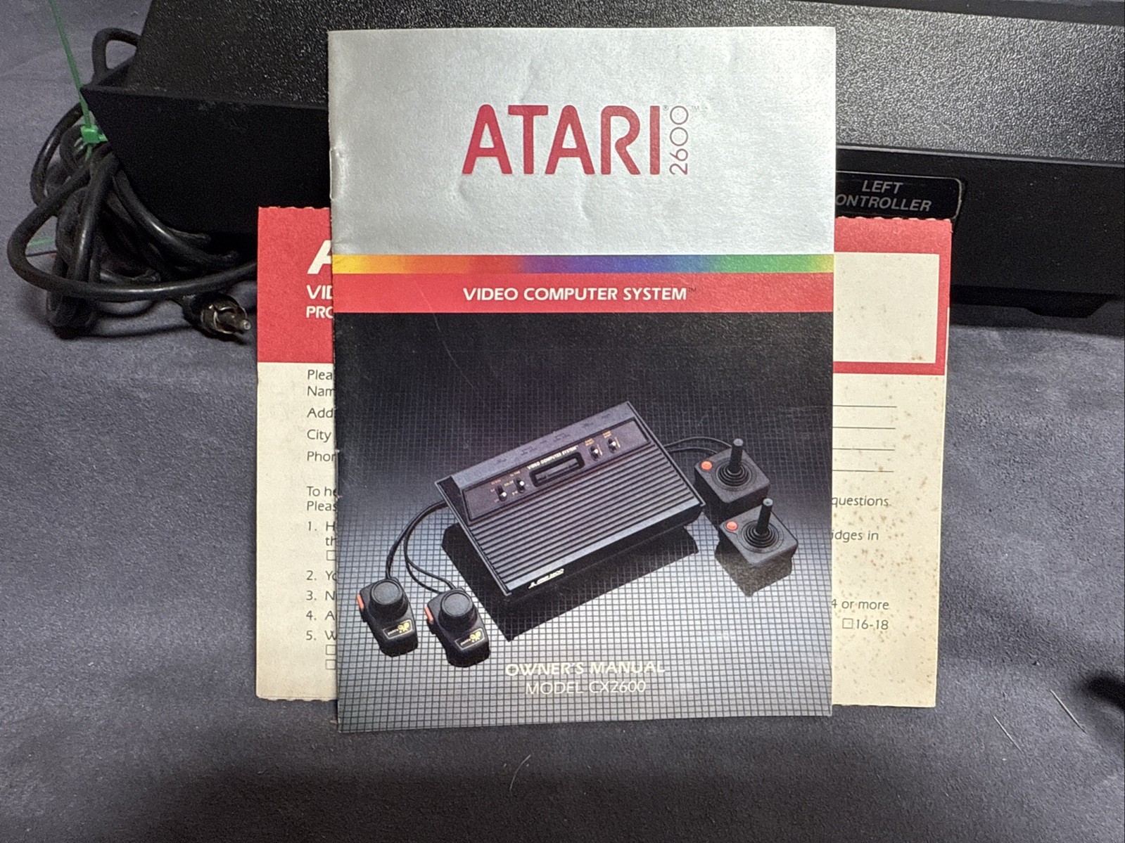 VINTAGE Atari 2600 Cx2600 model in box Untested Missing Joy Sticks Read descript