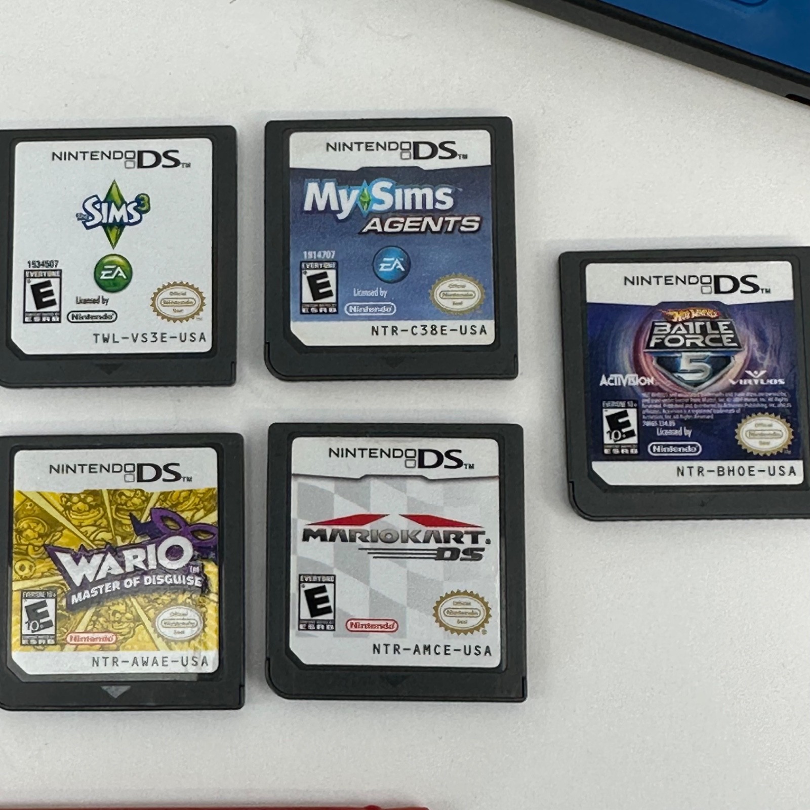 Nintendo DSi XL Midnight Blue Bundle Mario Kart DS & 8 Games Tested Works Stylus