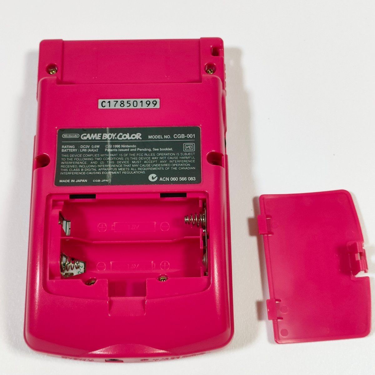 Original Game Boy Color Red Console CGB-001, Excellent Condition, Working