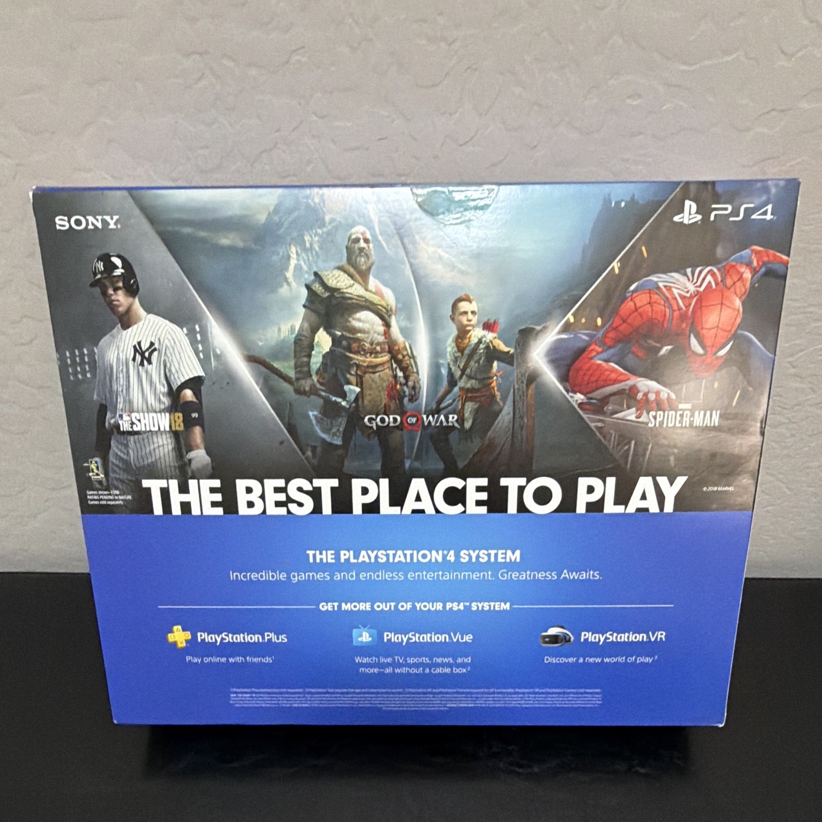 Sony PlayStation 4 pro Slim 1TB Jet Black Console HDR Wi-Fi HDMI USB-A Ethernet