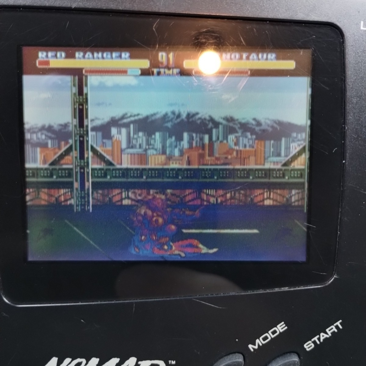Sega Genesis Nomad Handheld Console Black Model MK-6100 W Cords, Game & Control