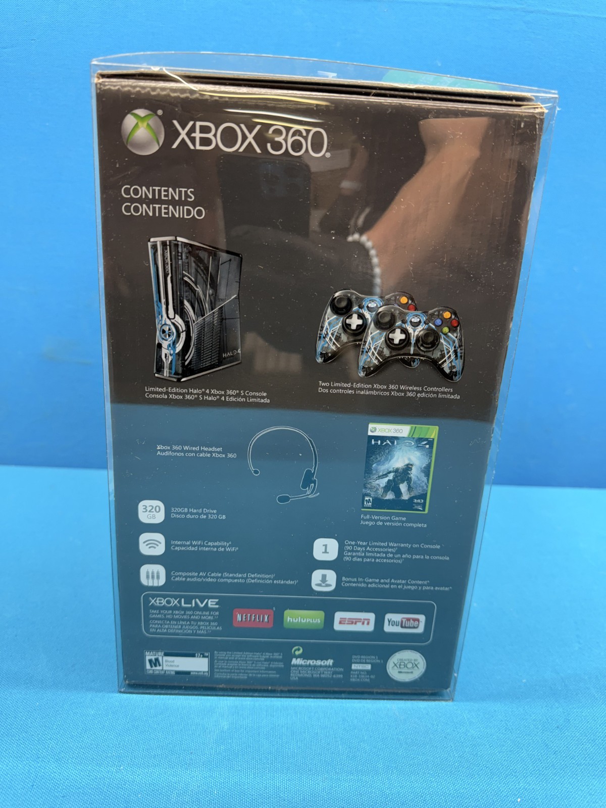 Xbox 360 320GB Halo 4 Bundle – Console Headset Controllers & Game