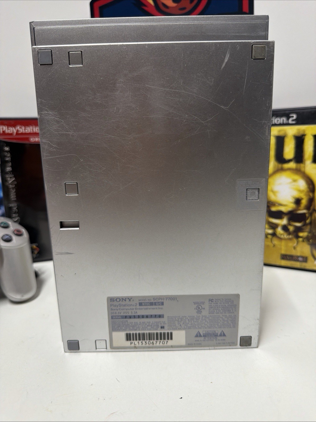 Sony PlayStation 2 Slim SILVER Console Bundle SCPH-77001 Tested – Ships Today.