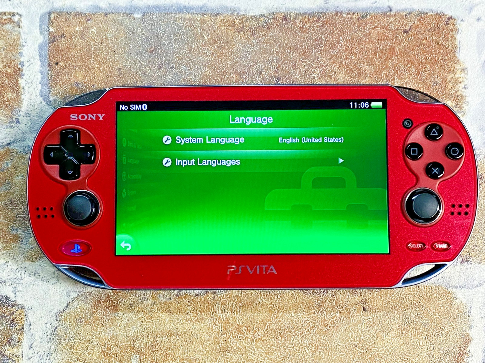 SONY PS Vita PCH-1100 Cosmic Red Japan Tested Charger 16GB Mobile Case EX