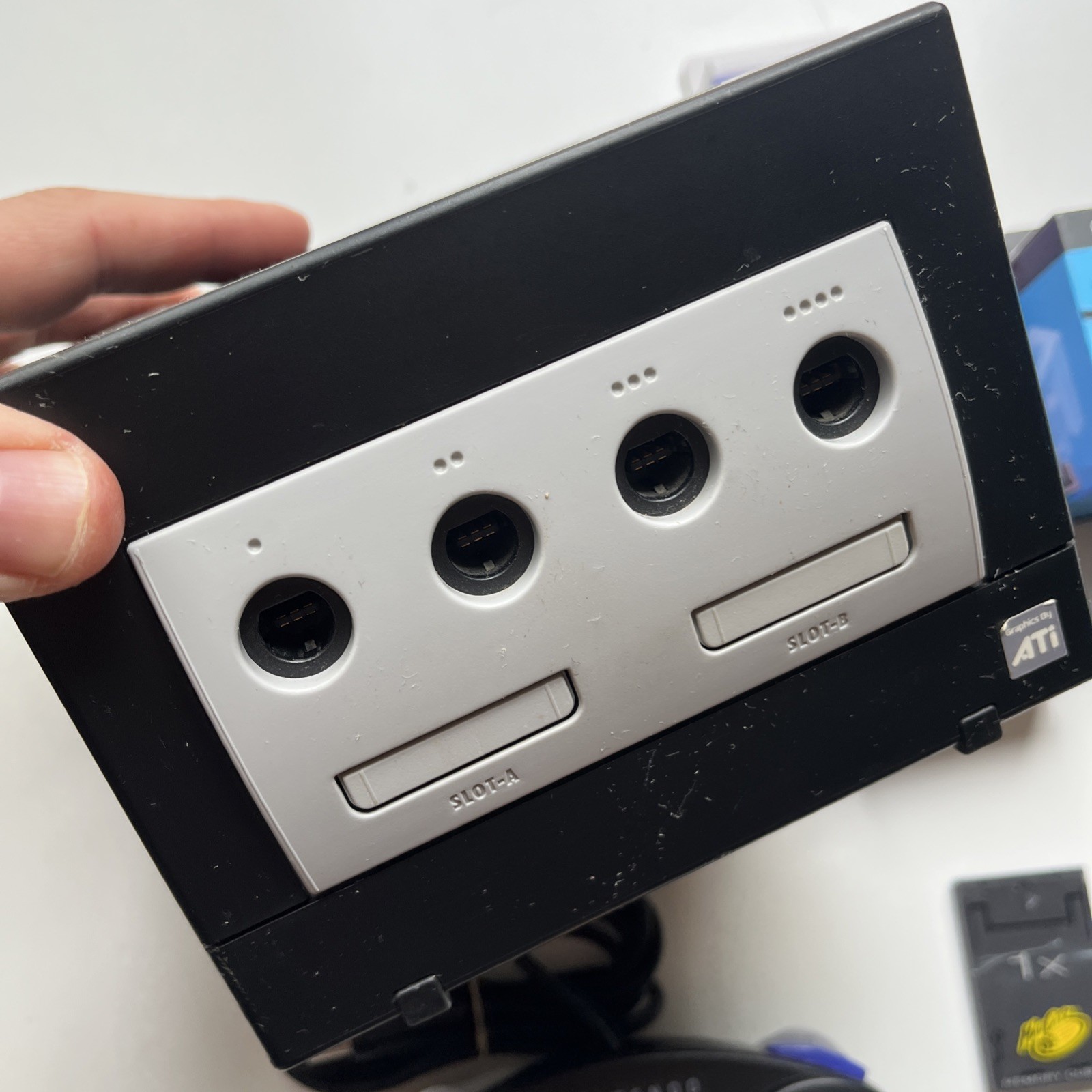 Nintendo GameCube Console Bundle Tested Works OEM Controller Cables DOL-001