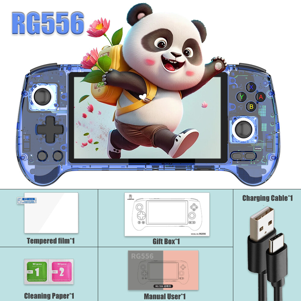 RG556 5.5 inch Handheld Game Console nisoc T820 Android13 5500mAh Gifts