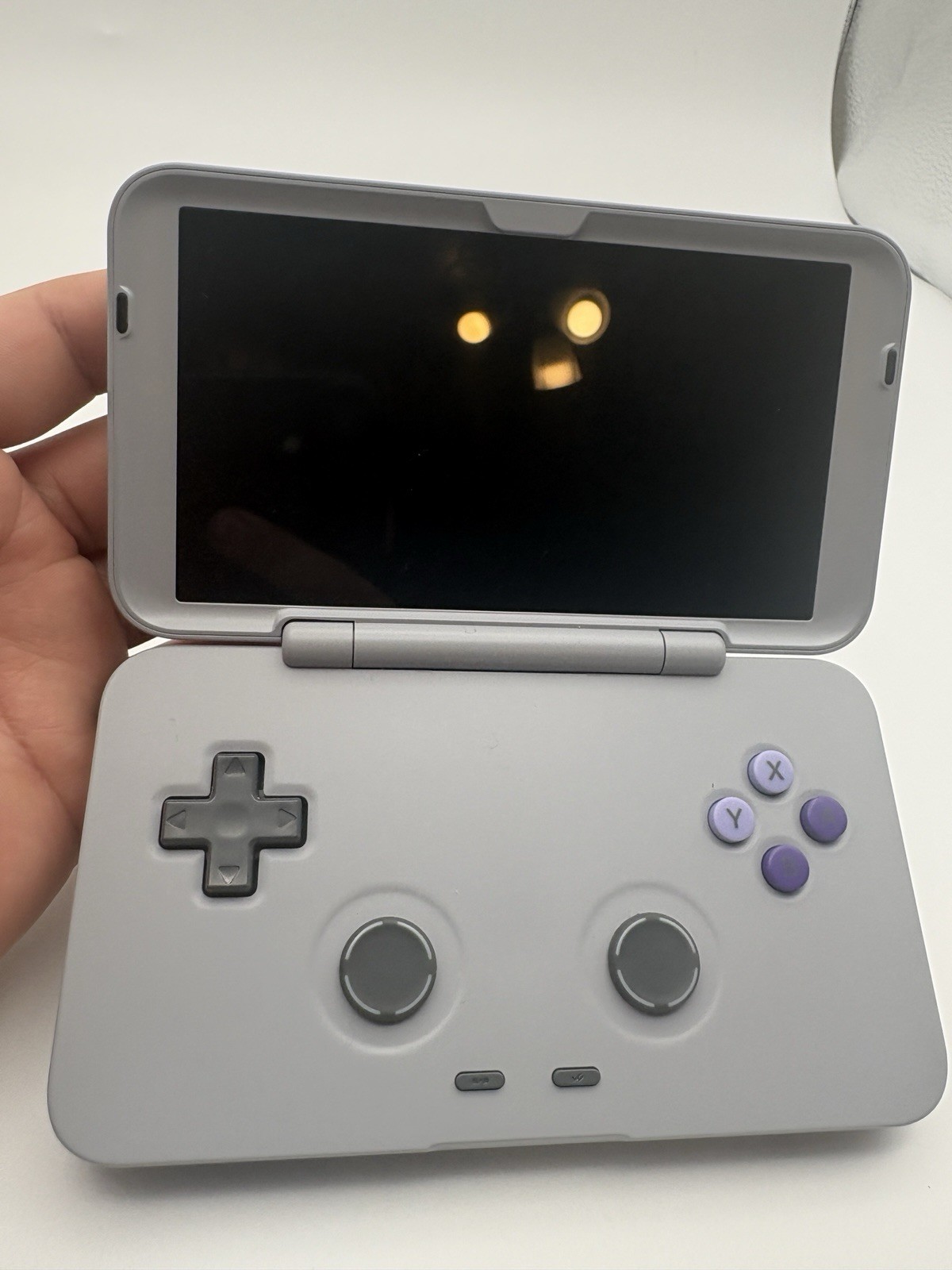 Retroid Pocket Flip Handheld Emulator Console 128GB W/ Charger Tested SNES GREY