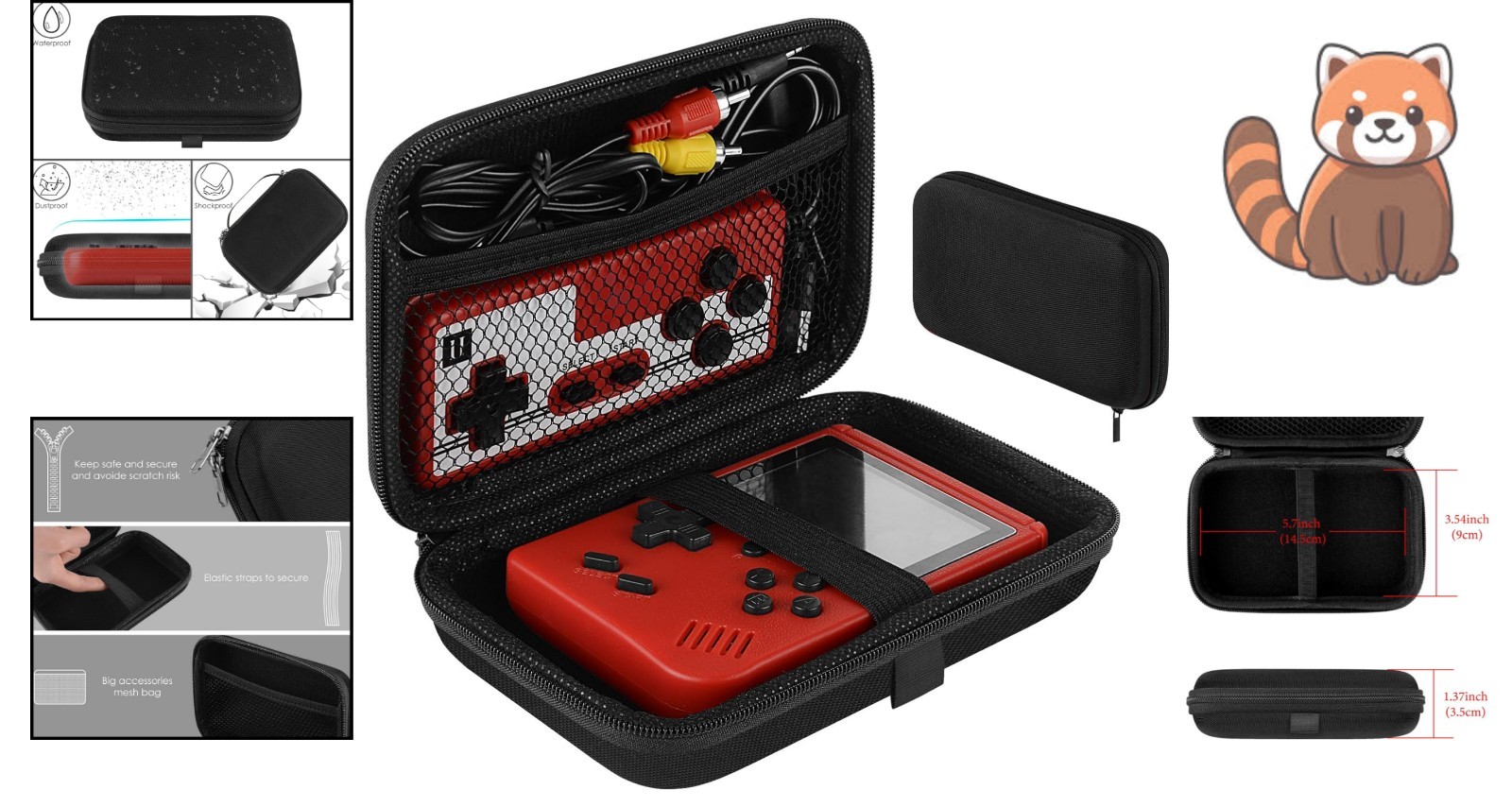 Stylish Portable Game Console Case with Hard Shell – Ideal for Travelers