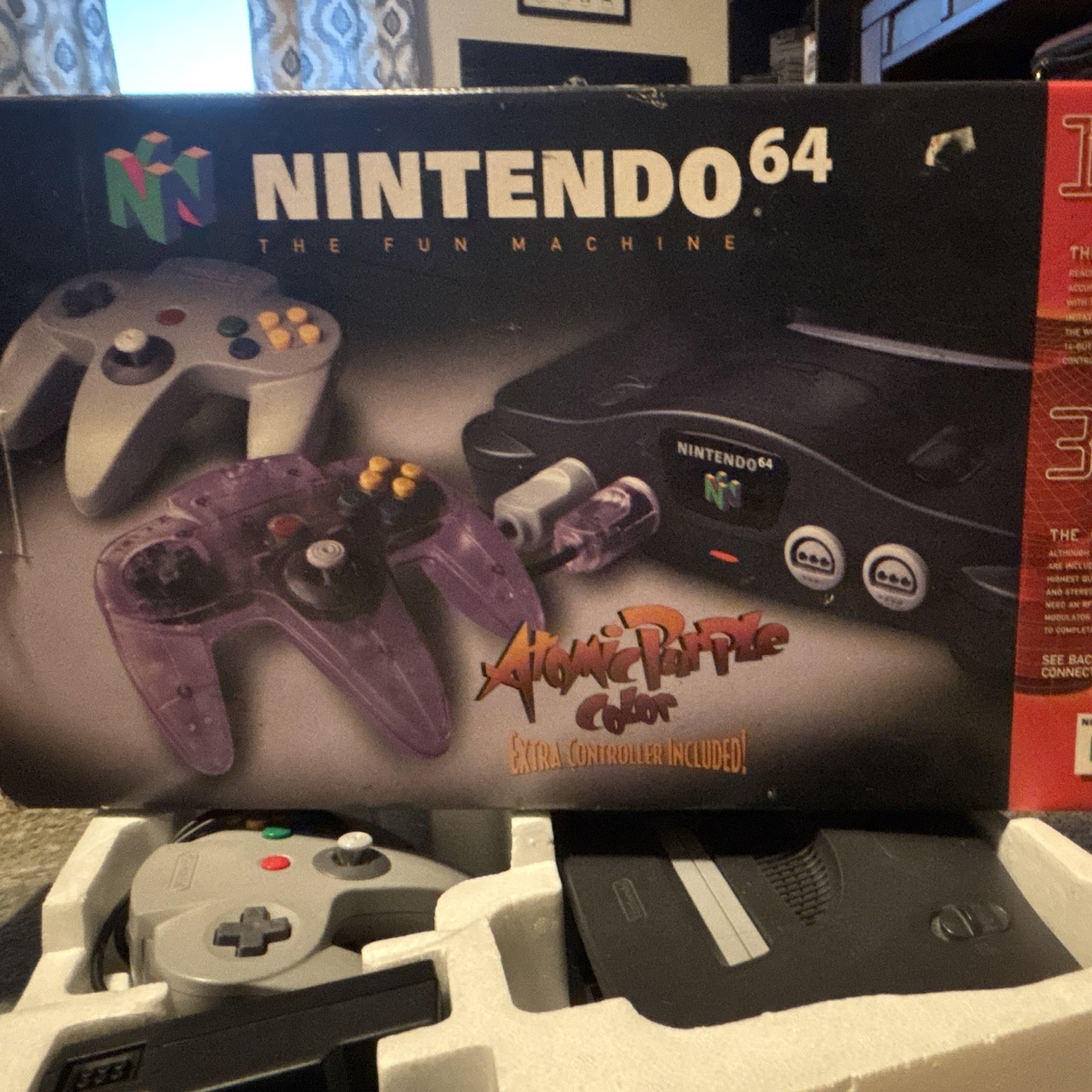 Nintendo 64 Black Console Bundle In Box w/ Controllers, RCA, NTSC-U/C