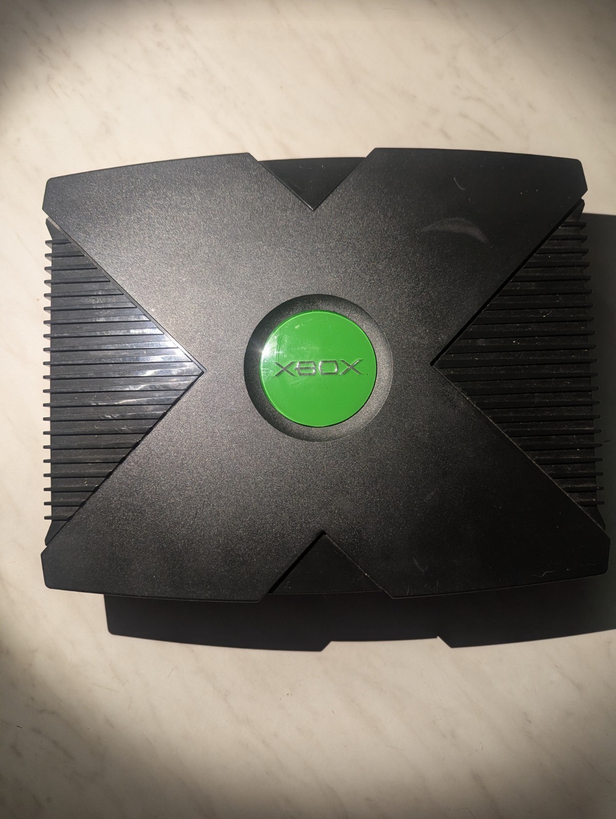 Microsoft Xbox Original Home Console Black/Green Ethernet A/V