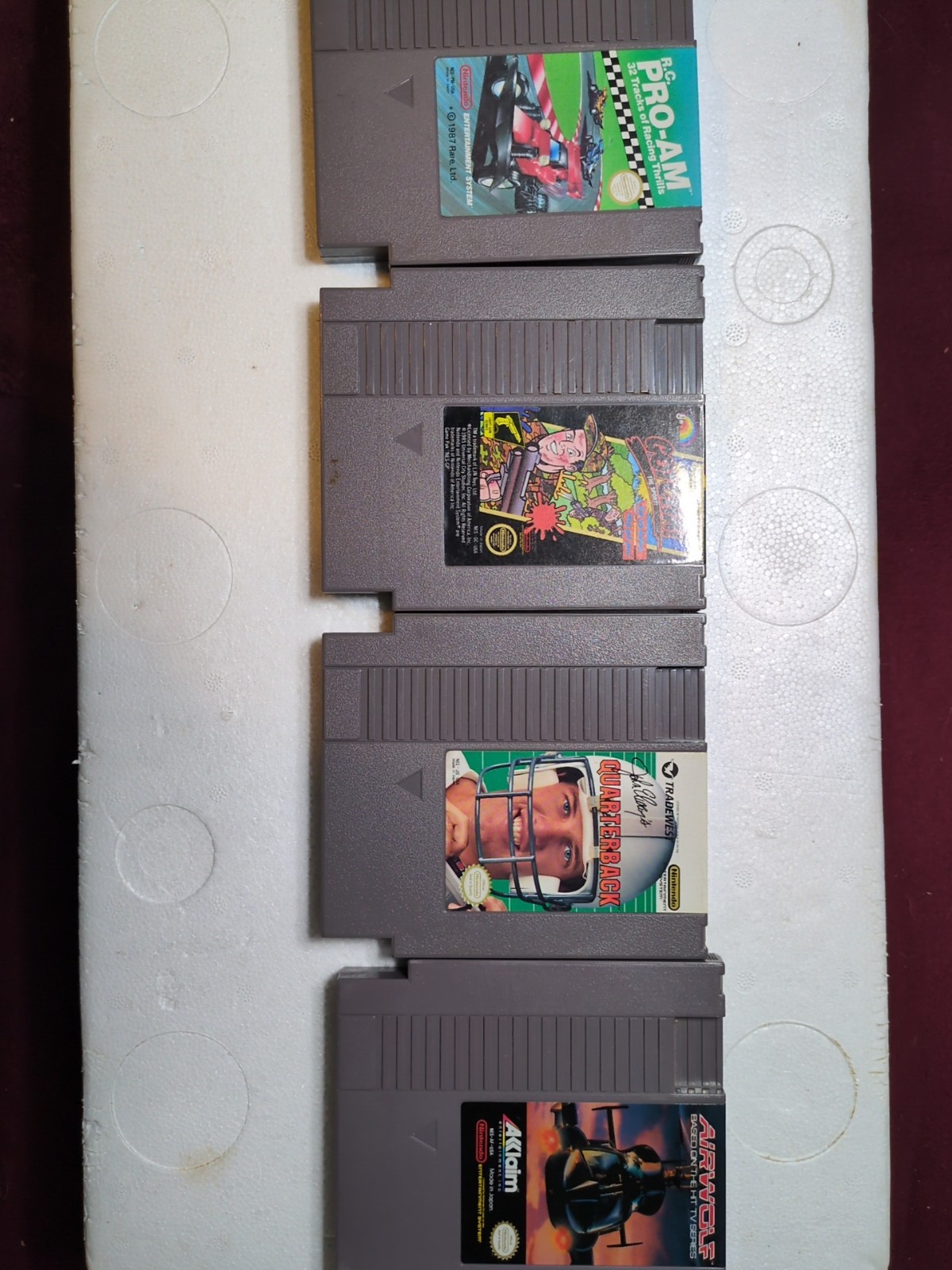 Nintendo NES Action Set Home Console – Grey Box /w Styro – Tested With 8 Games!