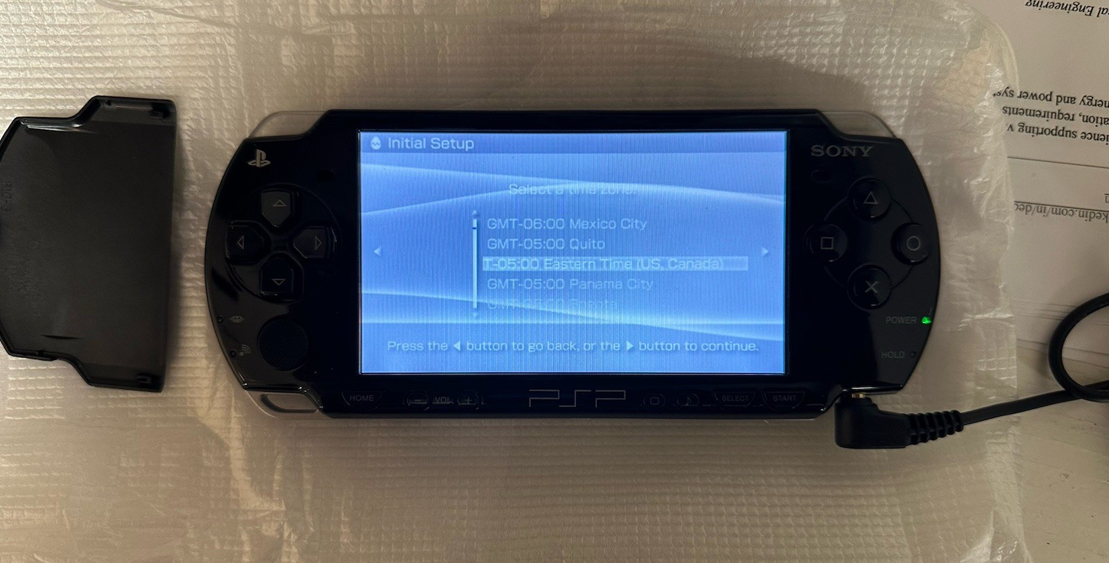 Sony Playstation PSP-2001 Game Console Bundle Repack – Battery Untested, READ