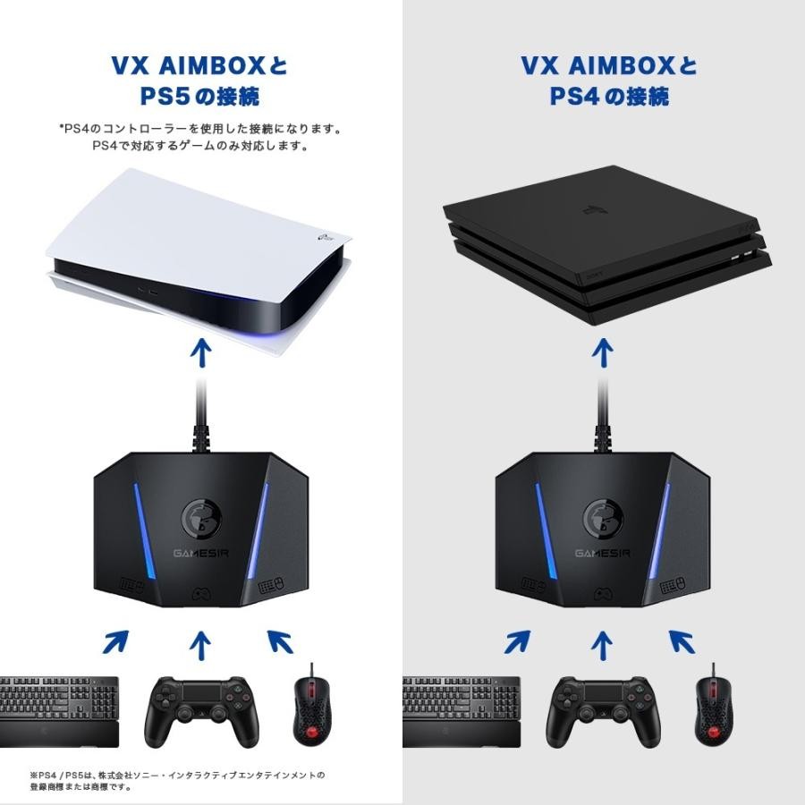 GameSir VX Aimbox Keyboard Mouse Converter – New Japan Version – PS4 Switch Xbox