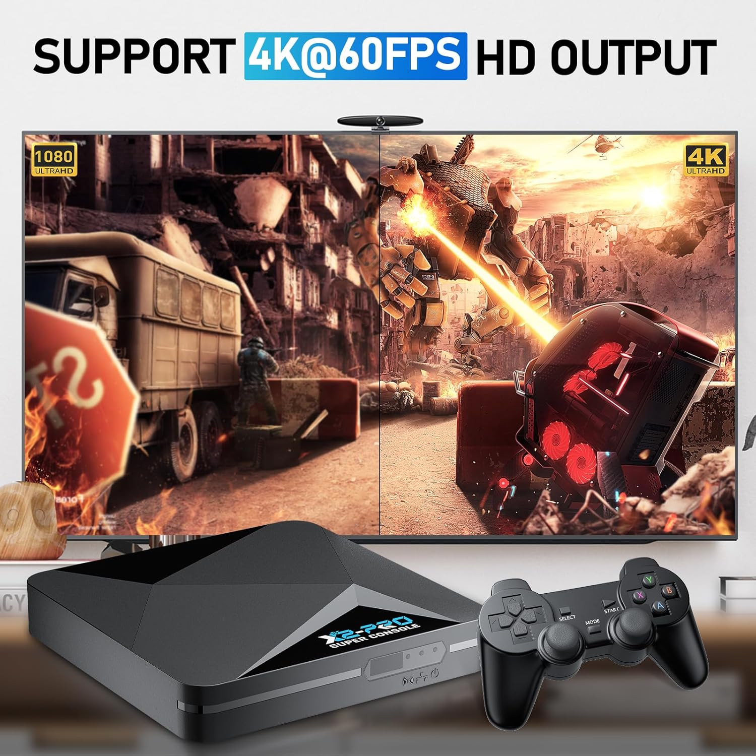 Retro Game Console, Super Console X2 Pro Built-In 100000+ Games, Video Game Cons