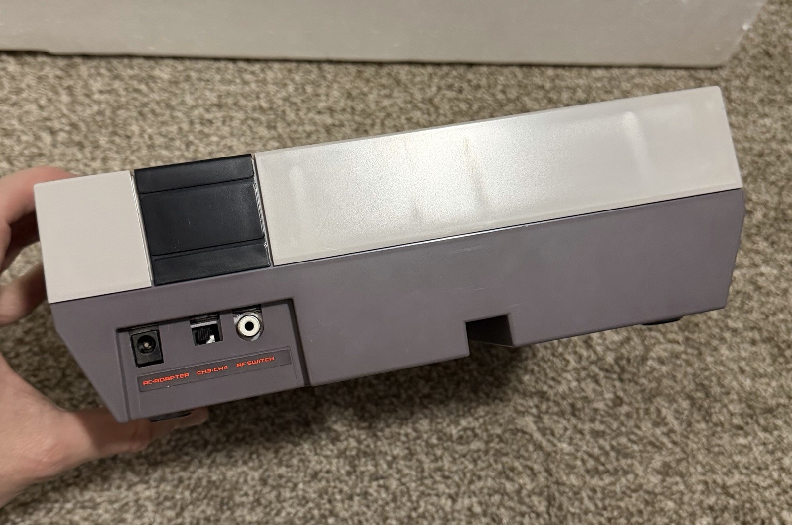 Original Nintendo NES Action Set System 100% CIB Complete Box NOT Working READ