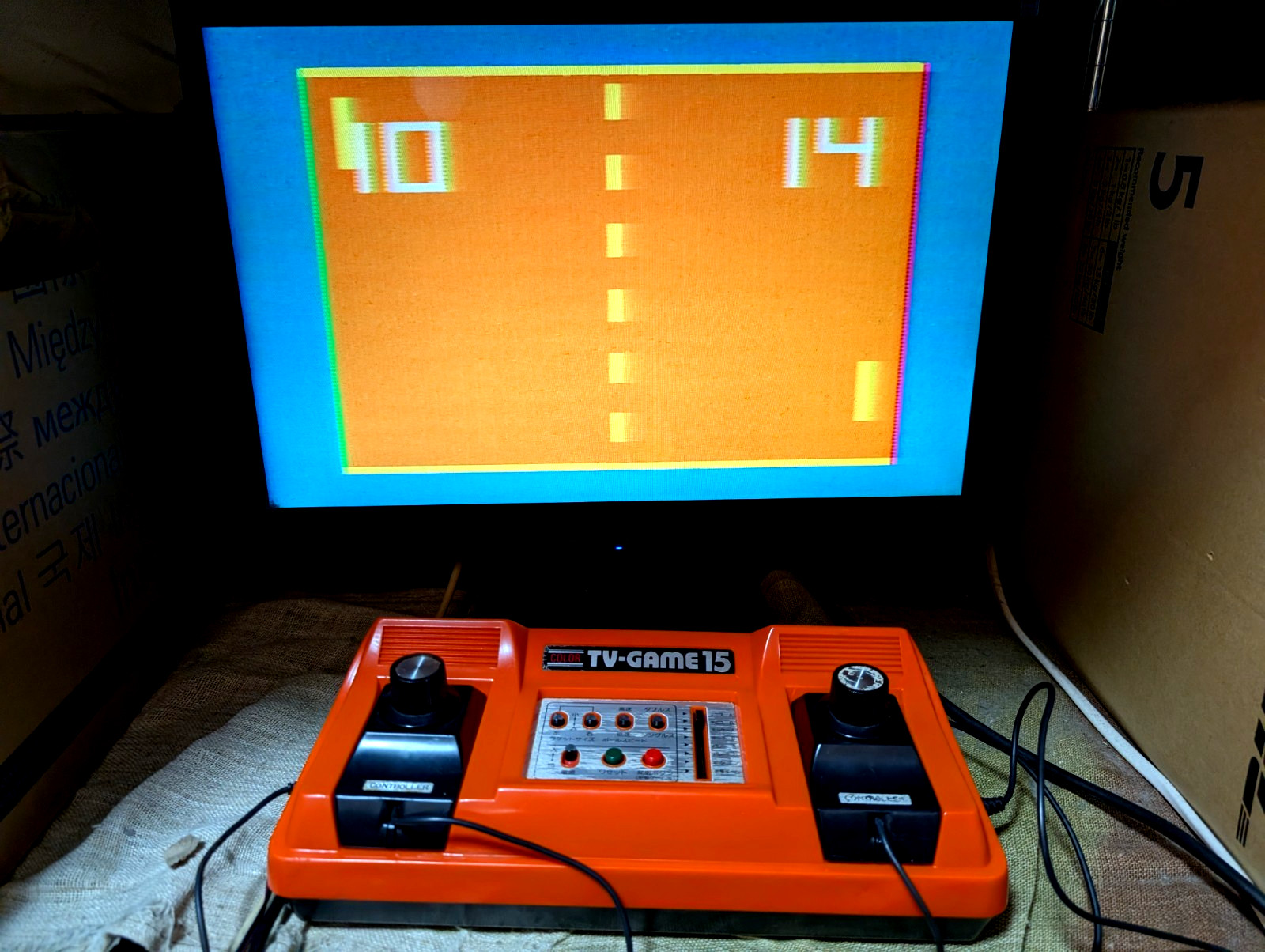 Nintendo Color TV game TV-GAME15 CTG-15V console Japan Box Manual
