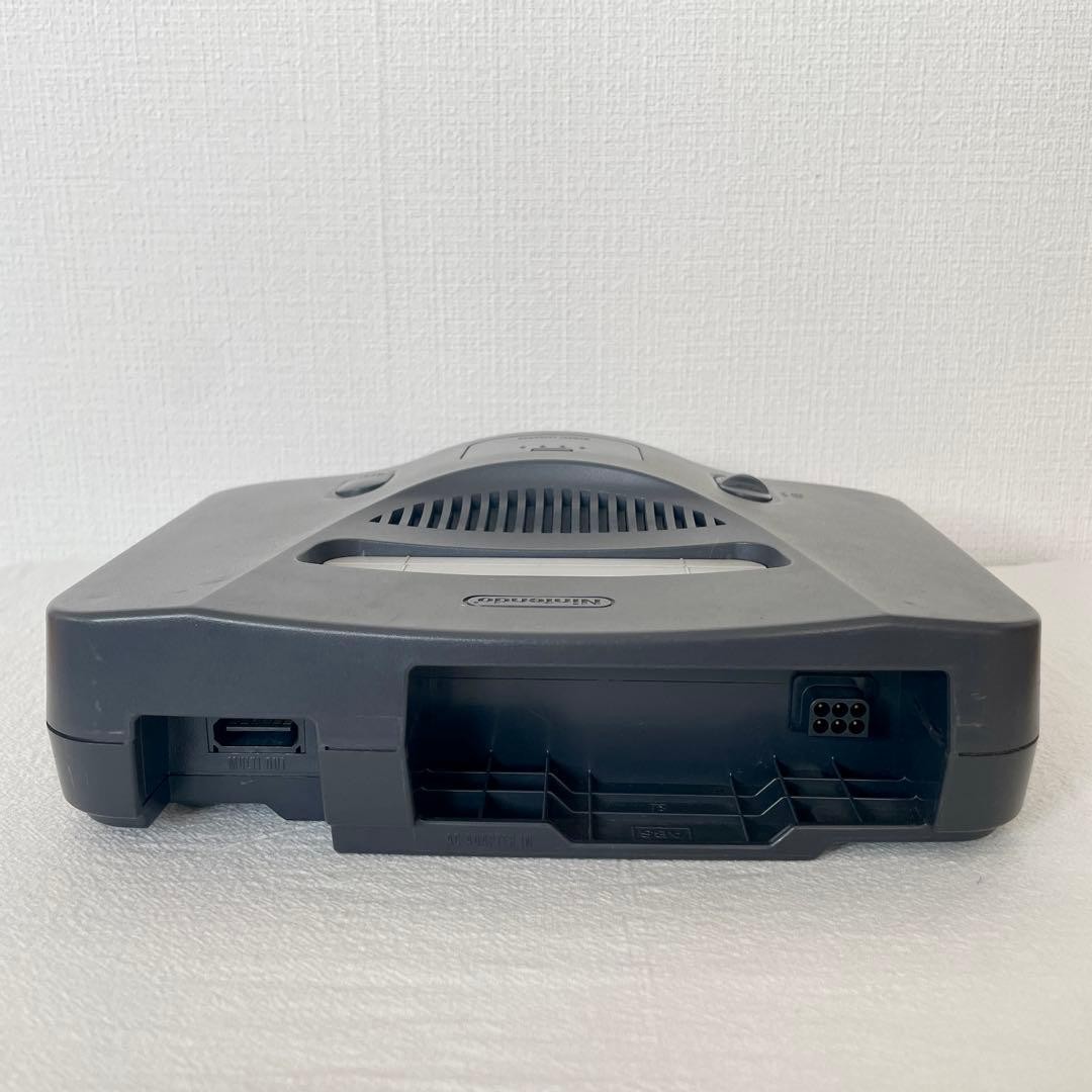 Nintendo 64 Console Set Gray System with 2 Controllers Cables Tested Japan N64