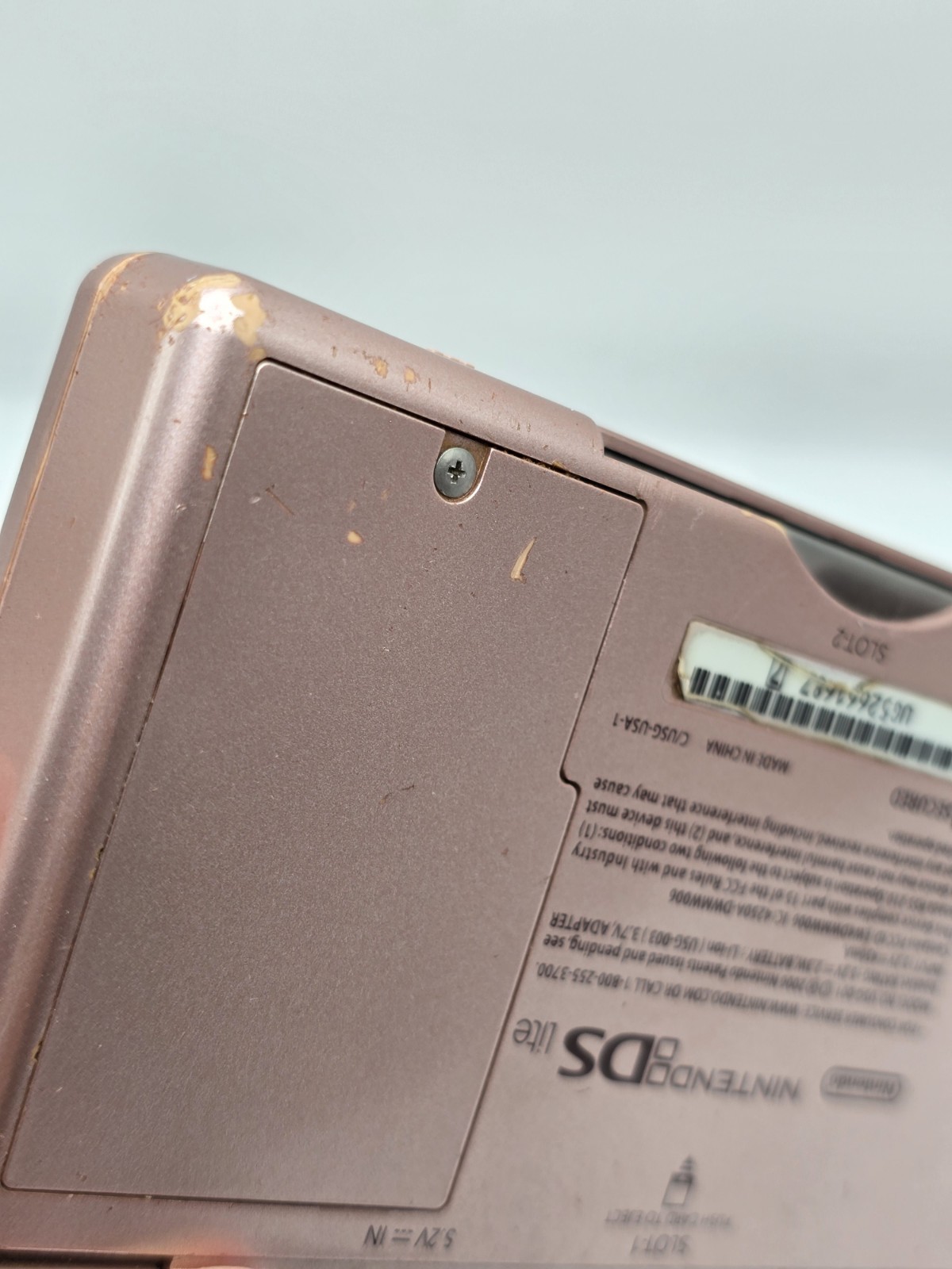 Nintendo DS Lite USG-001 Console Metallic Rose Console w/Charger – TESTED