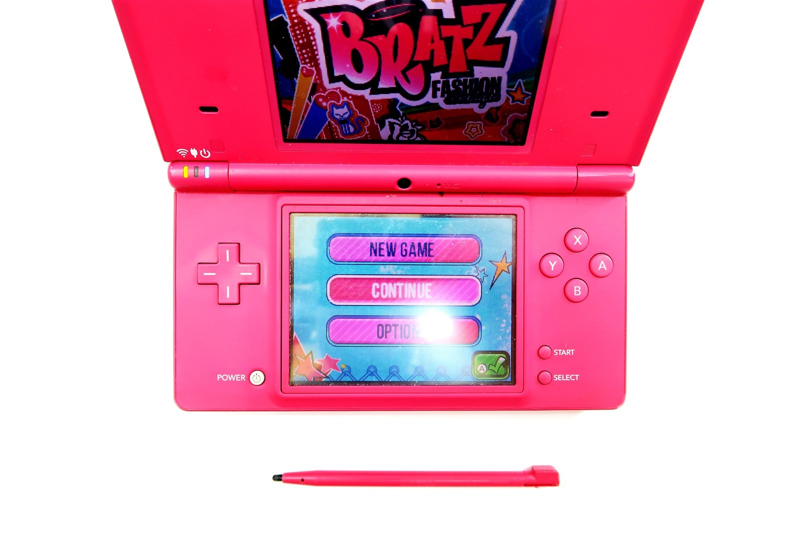 Nintendo PINK DSi TWL-001 Bundled With Original Box, 1 Game, New USB Charger