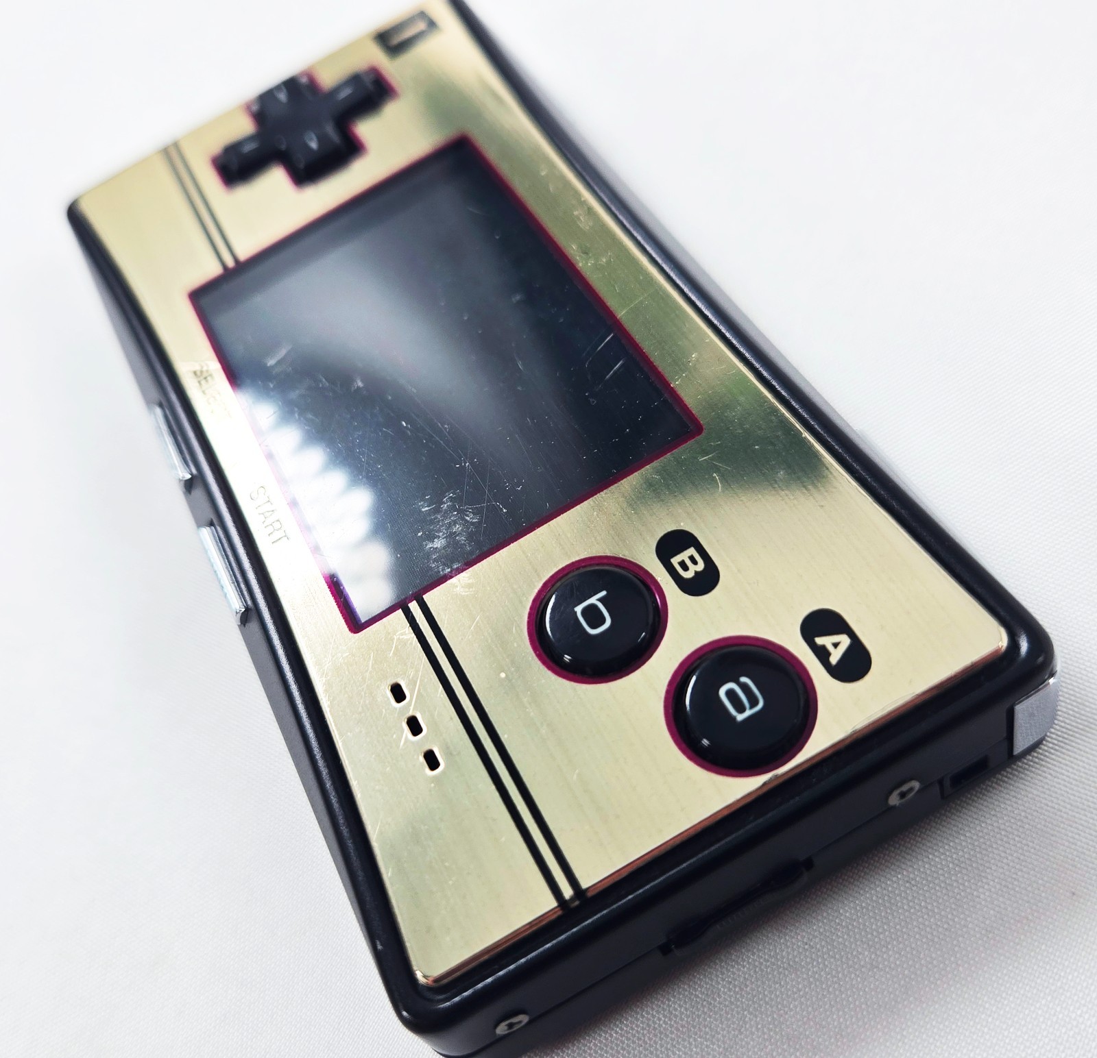 NINTENDO GAME BOY MICRO CONSOLE Famicom Japan Reshelled Tested OXY 001 JPN
