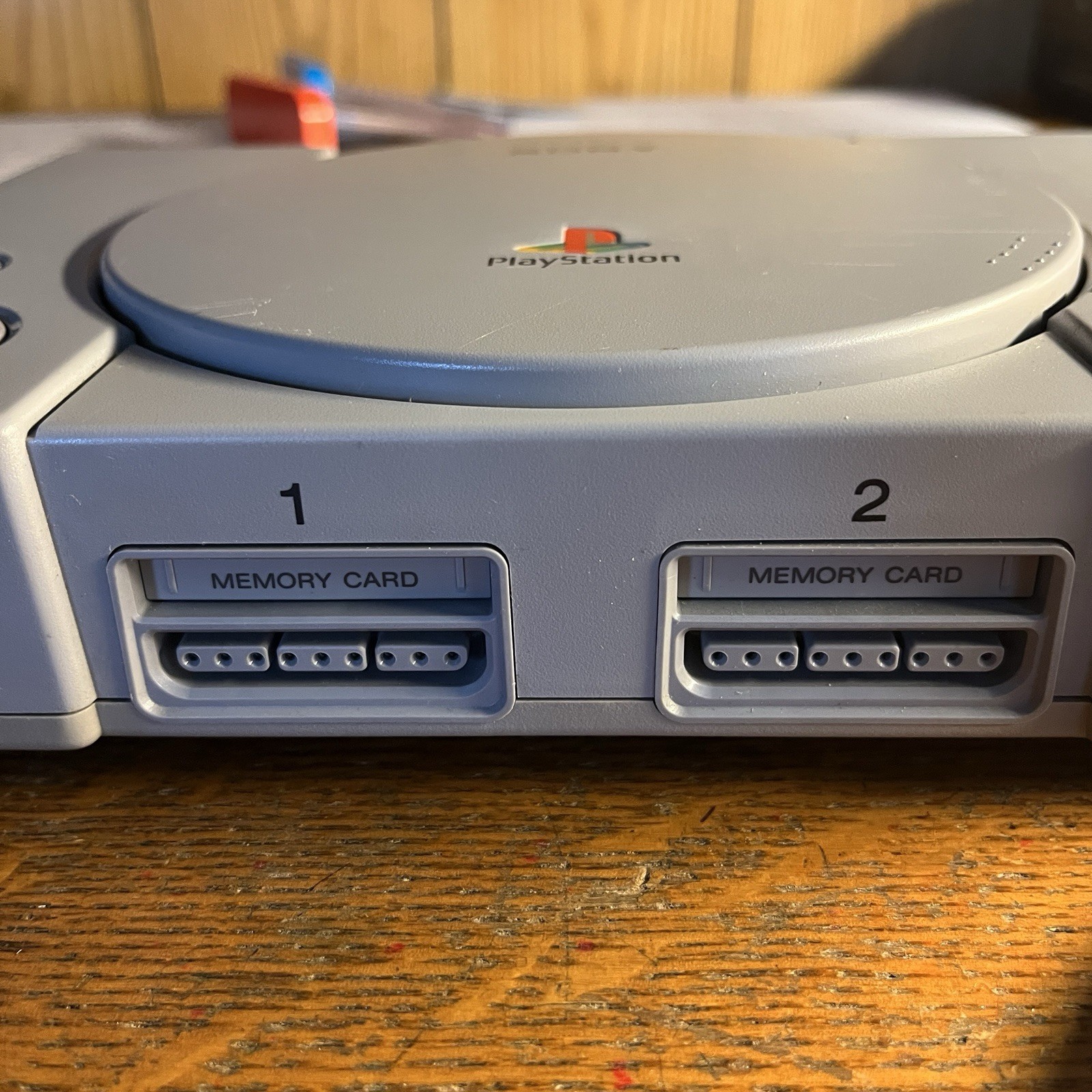 PlayStation 1 PS1 Console + Memory Card +Jet Moto Game Disc NO AV CORD Sony-9001