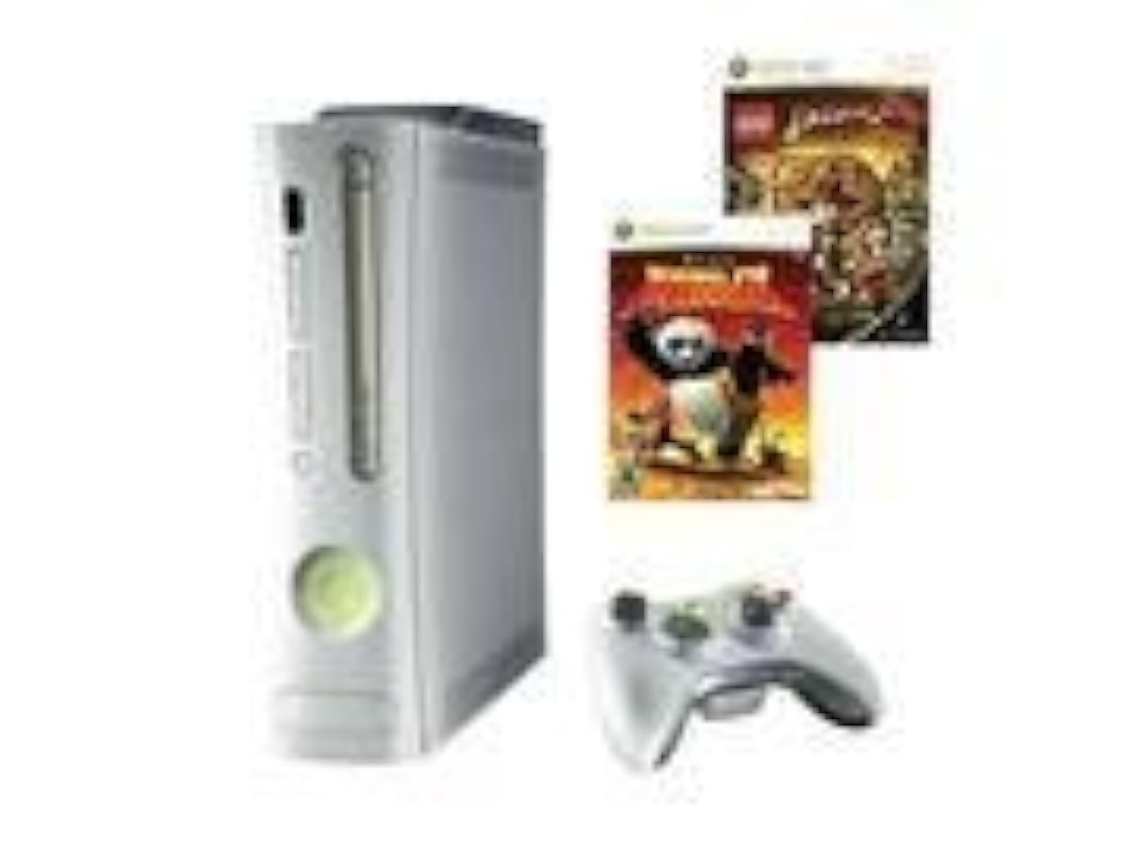 Microsoft Xbox 360 Pro System Holiday Bundle 60 GB Hard Drive Very Good 0Z