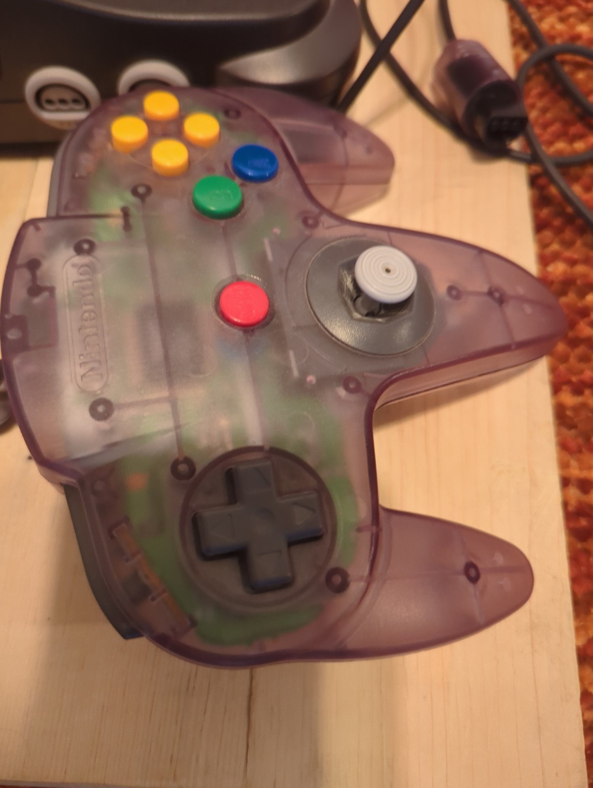 Nintendo 64 Console Atomic Purple Controller Bundle in Box NUS 001, Works