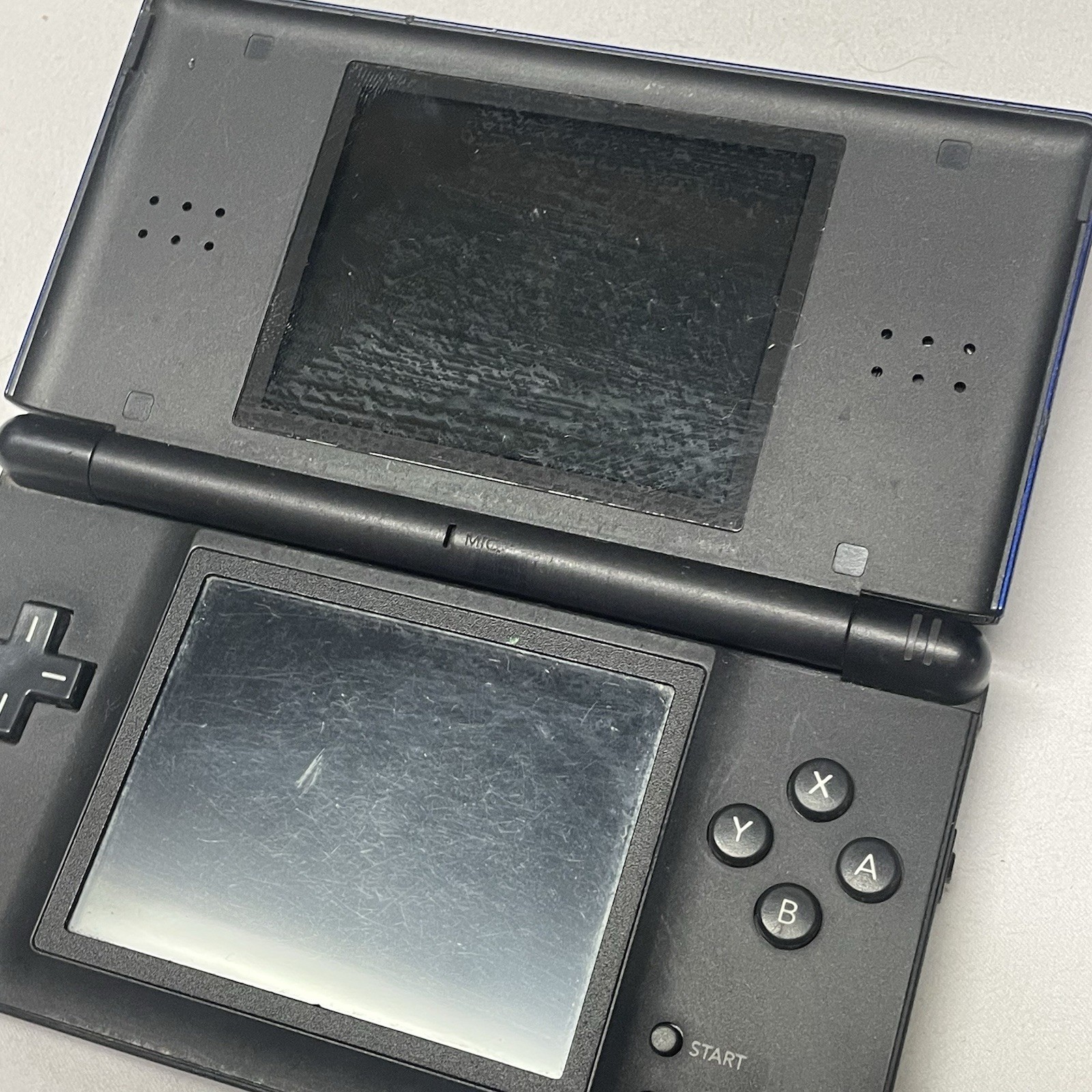 Nintendo DS Lite USG-001 Blue Dual Screen Headphone Jack Handheld System