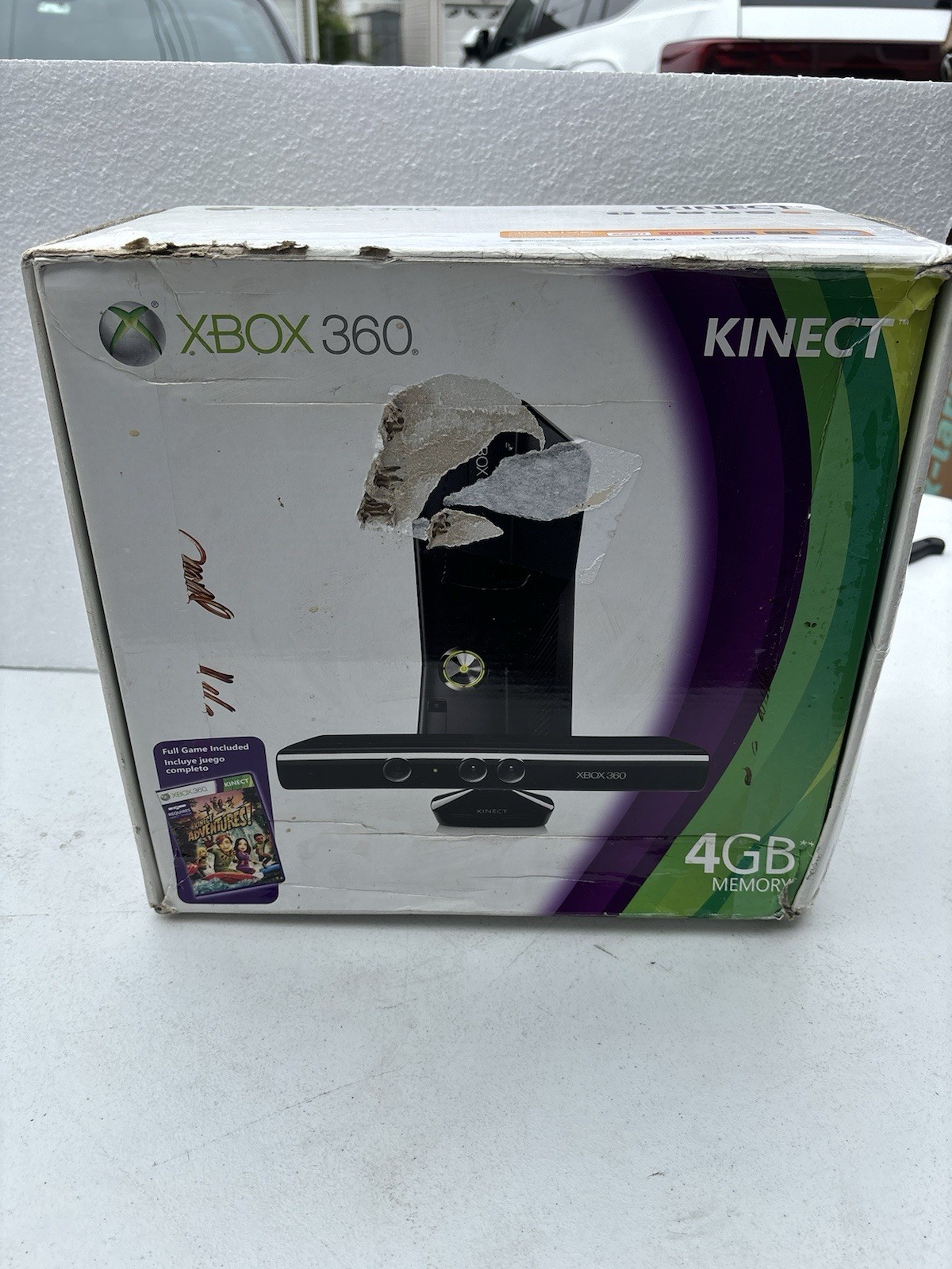 Microsoft Xbox 360 S Gaming Console and Kinect 4gb In Box Tested Look