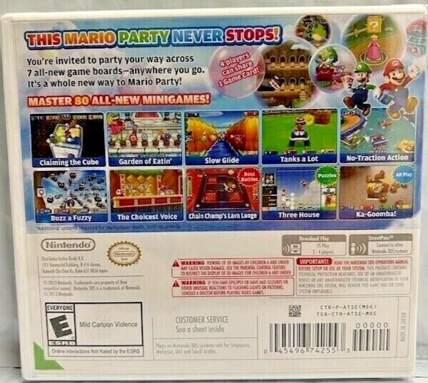 Mario Party: Island Tour 3DS Brand New Game Special (Multiplayer, 2013 Party)