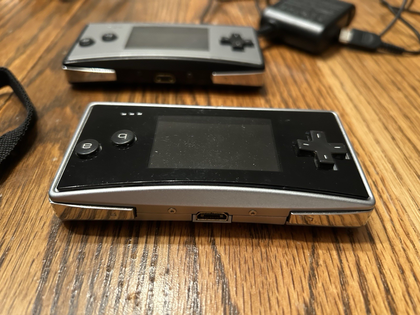 Nintendo Gameboy Micro Handheld Console Silver/Black TESTED Black System DOESNT