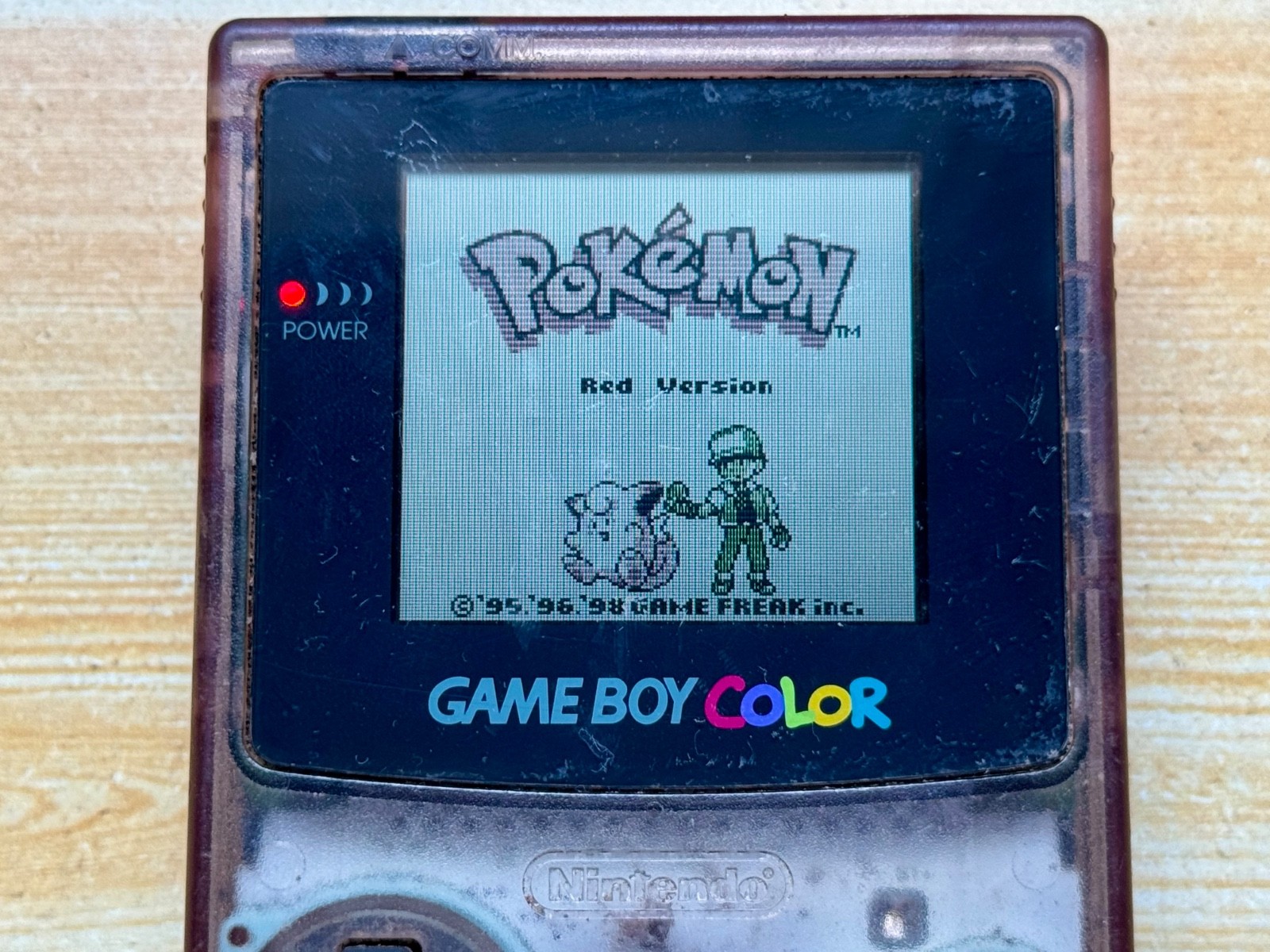 Nintendo Gameboy Color CGB-001 Atomic Transparent Purple Handheld System Console