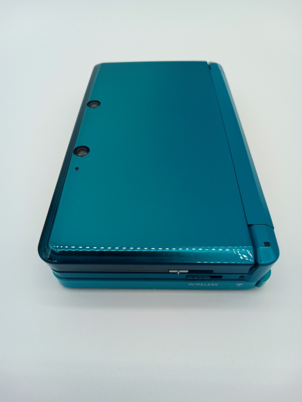 Nintendo 3DS Aqua Blue Handheld System with Box Charger – Excellent Condition