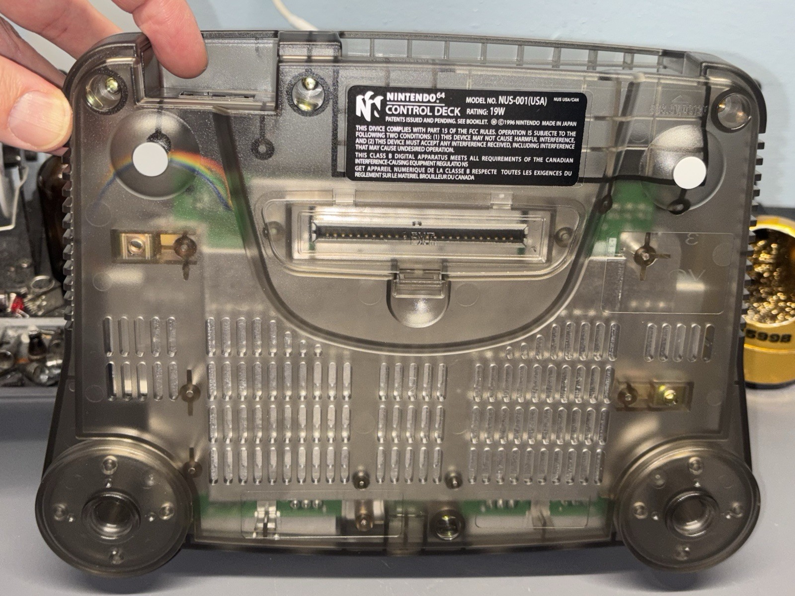 Ultimate Advanced RGB N64 Smoke Gray Recap Deblur IGR Nintendo 64 Region