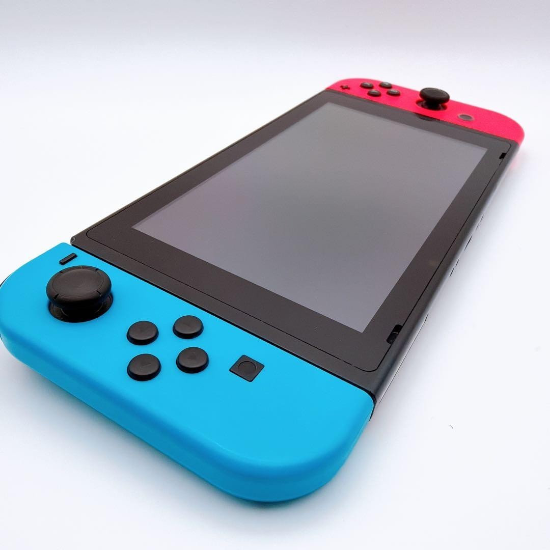 Nintendo Switch Handheld Console Tablet w/ Joyconb Red Blue Working Tested