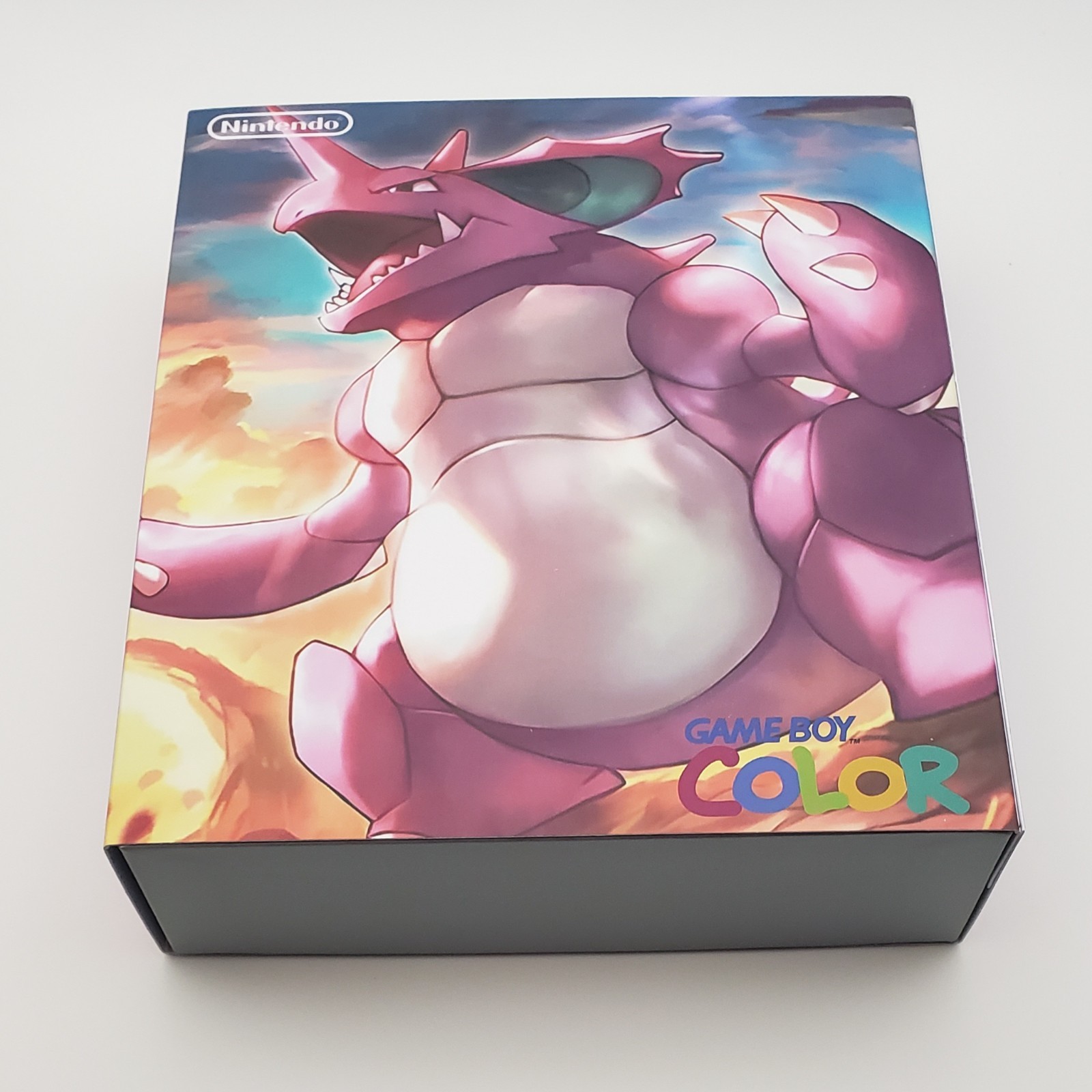 Laminated OLED Screen – Nidoking Game Boy Color w/ Case – New Speaker, Recapped