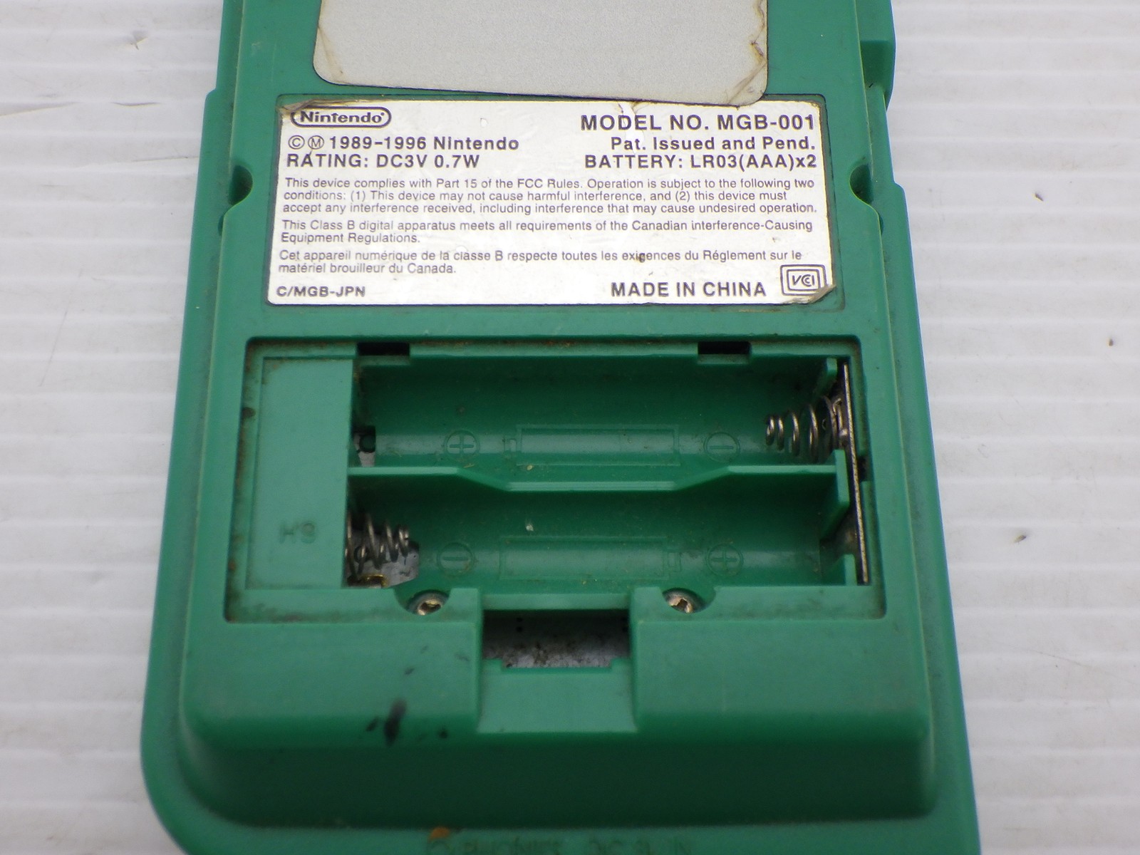 AS IS-Game Boy Pocket Console (MGB-001 / Green) GameBoy JP GAME. 9000025565691