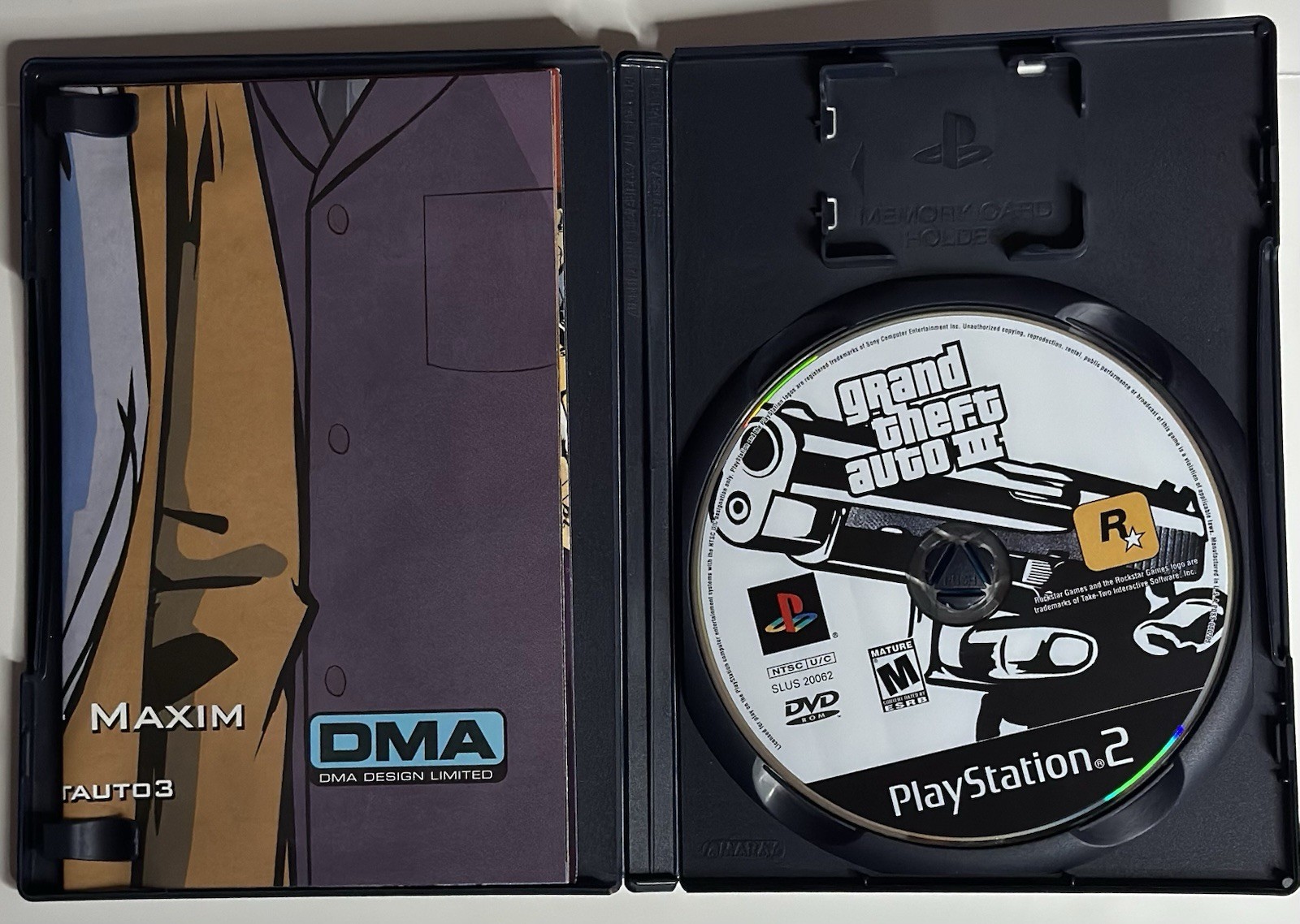 Sony PlayStation 2 Slim With Games , Controller and MemoryCard. NO POWER CABLE.